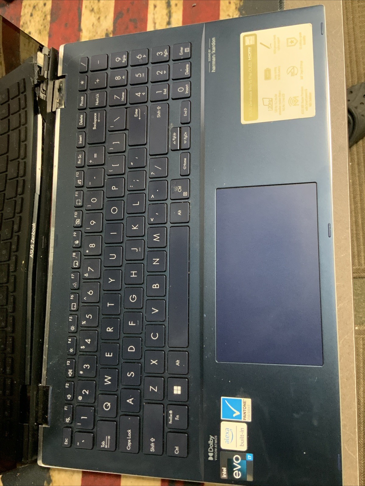 Asus ZenBook Pro 15 Flip Q529Z 15″ i7-12700H Broken For Parts BXPC2