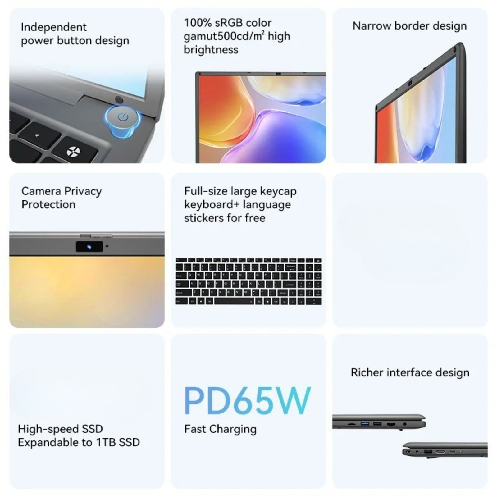 16 Inch Laptop Intel Core I5 1240P 16GB Ram 1TB SSD Windows 11 Pro 2 5K IPS PC