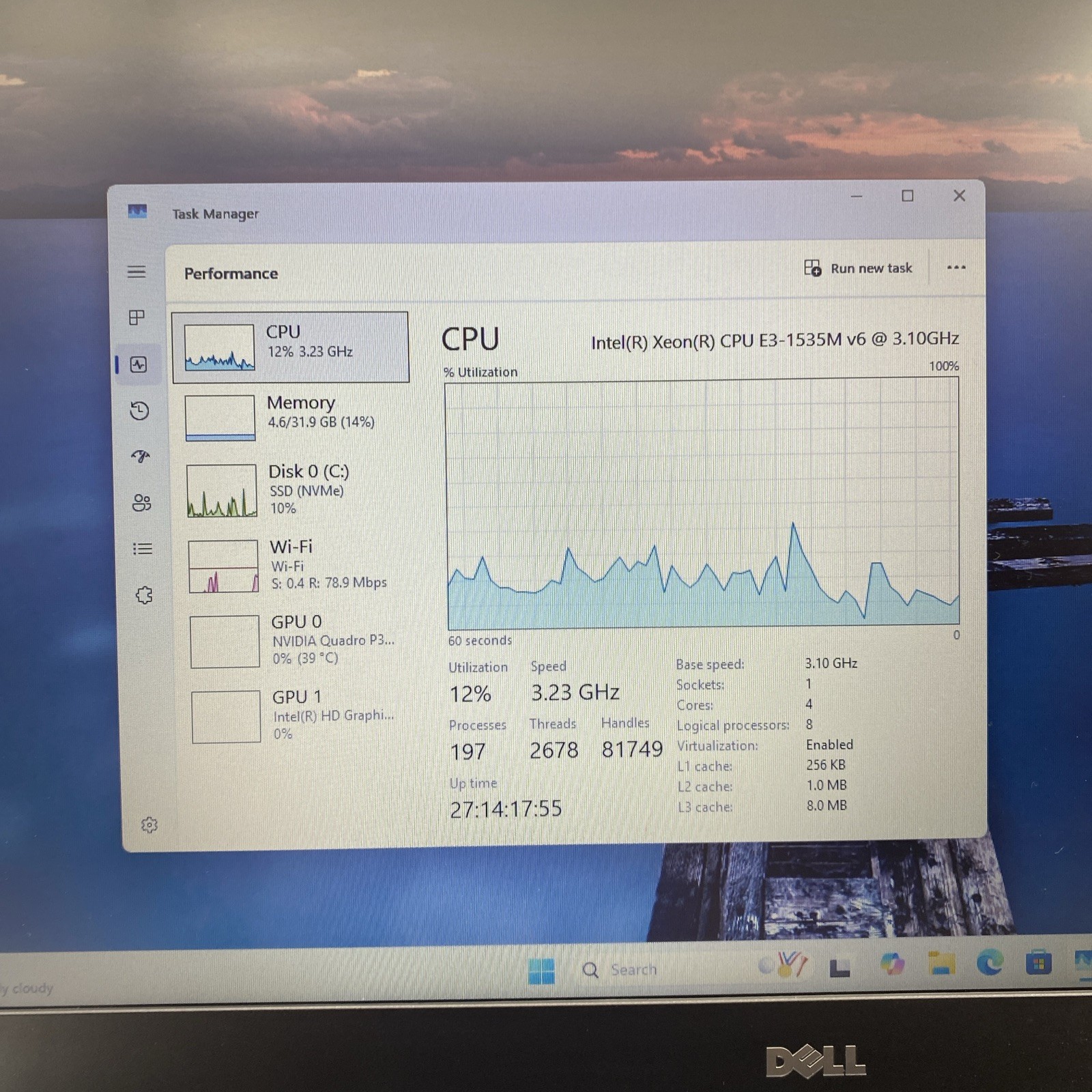 DELL Precision 7720 17.3 Laptop Xeon 3.10 GHZ E3-1535M 32GB RAM 1TB SSD (L33)