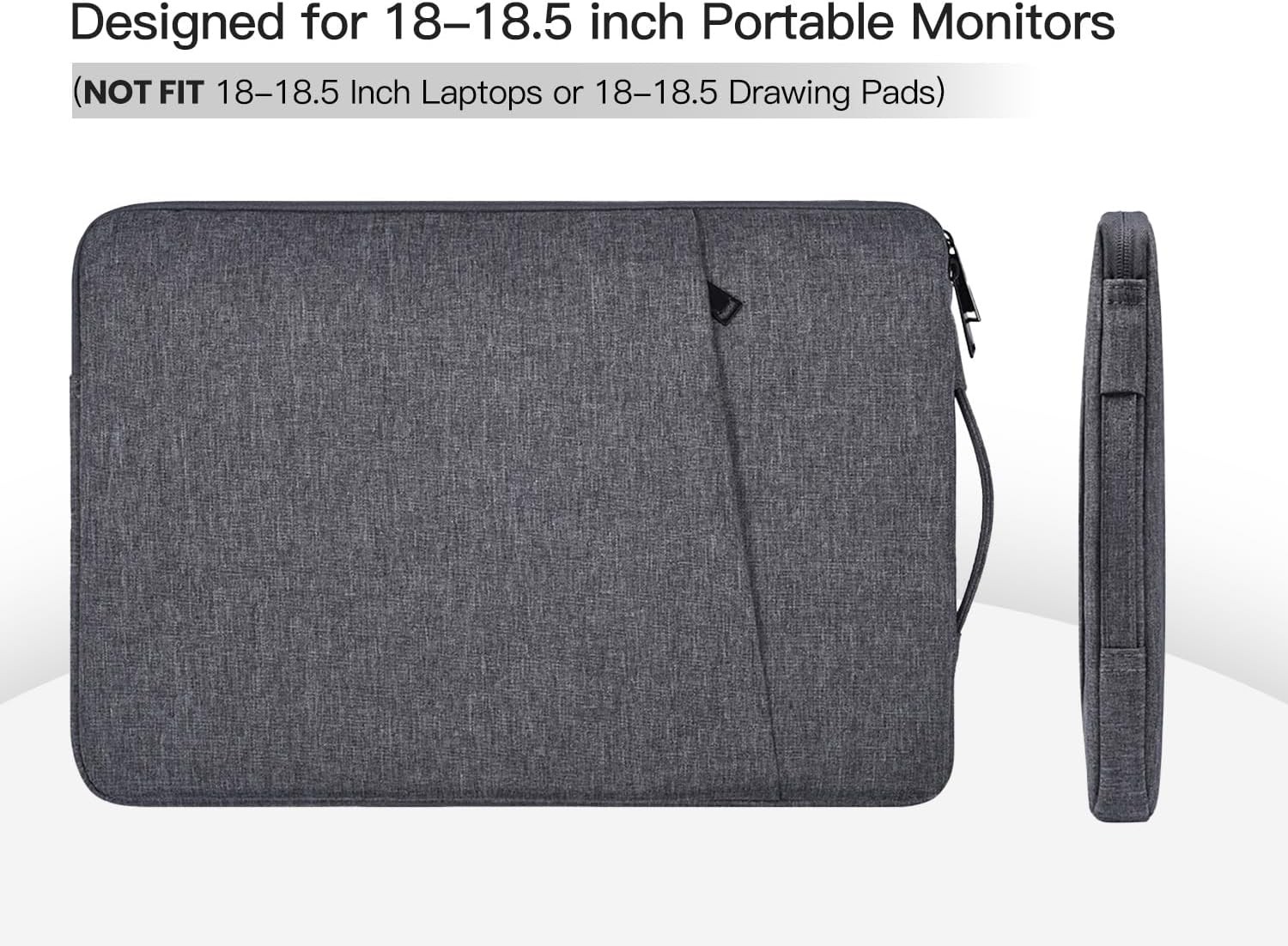 Portable Monitor Case for 18-18.5 Inch Most Large Portable Monitor Protective Sl