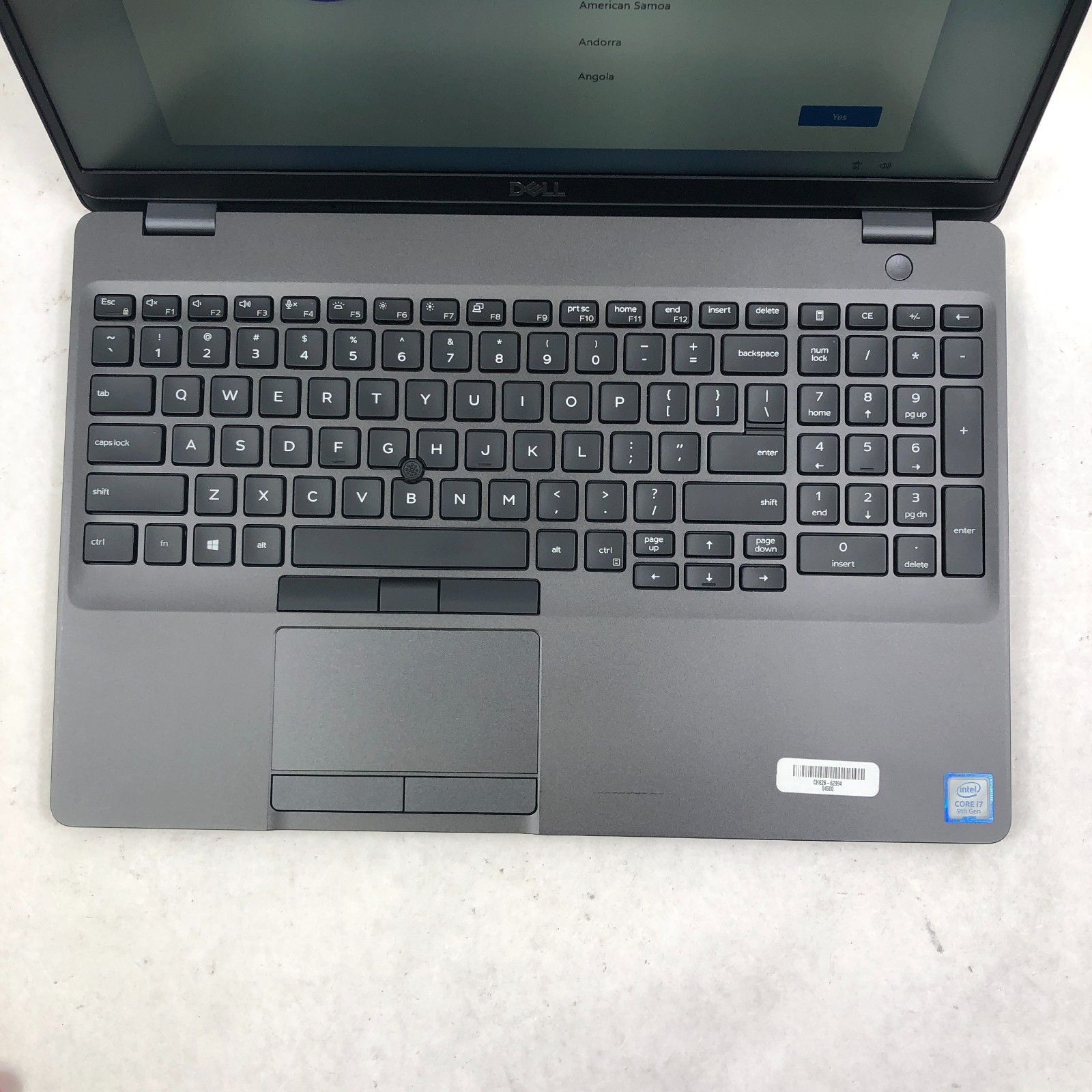 Dell Precision 3541 15.6″ Intel i7-9750H 16GB DDR4 256GB SSD Quadro P620 Win 11