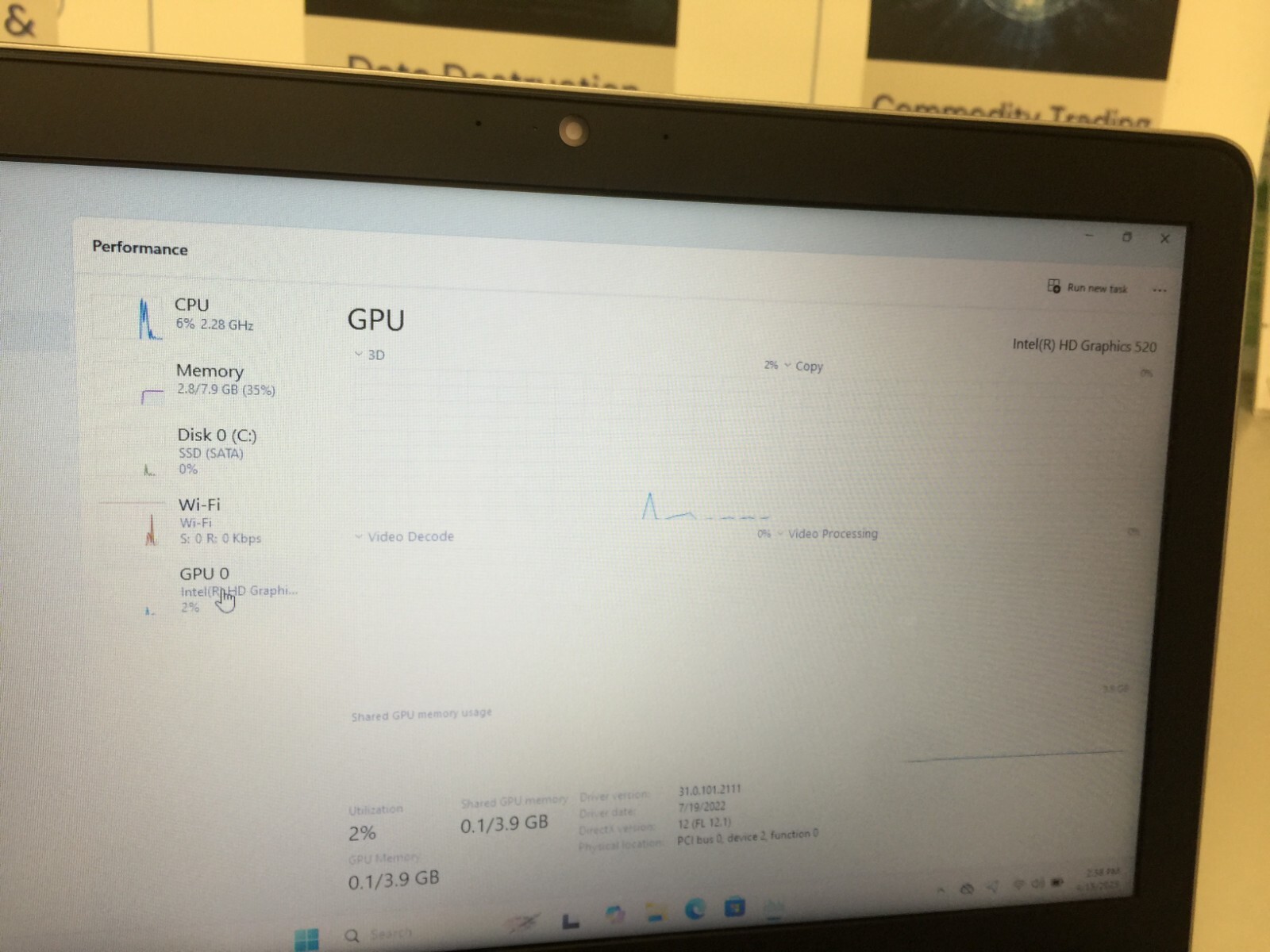 HP EliteBook 850 G3 15.6″ (256GB Core i5 6th gen 2.30GHz 8GB RAM WIN 11 PRO