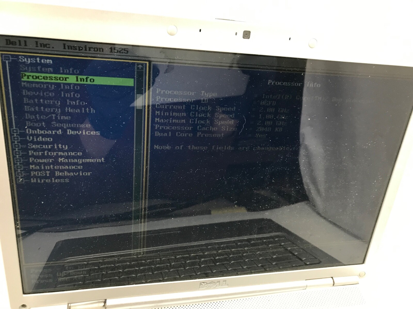 Dell Inspiron 1525 15″ Laptop Intel Core 2 Duo 3Gb RAM -BROKEN HINGE- MZ