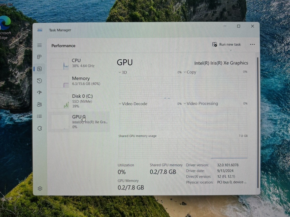 Dell Precision 5680 i7-3700H 16GB Ram 512GB SSD Iris XE Graphics Win (PKM058800)