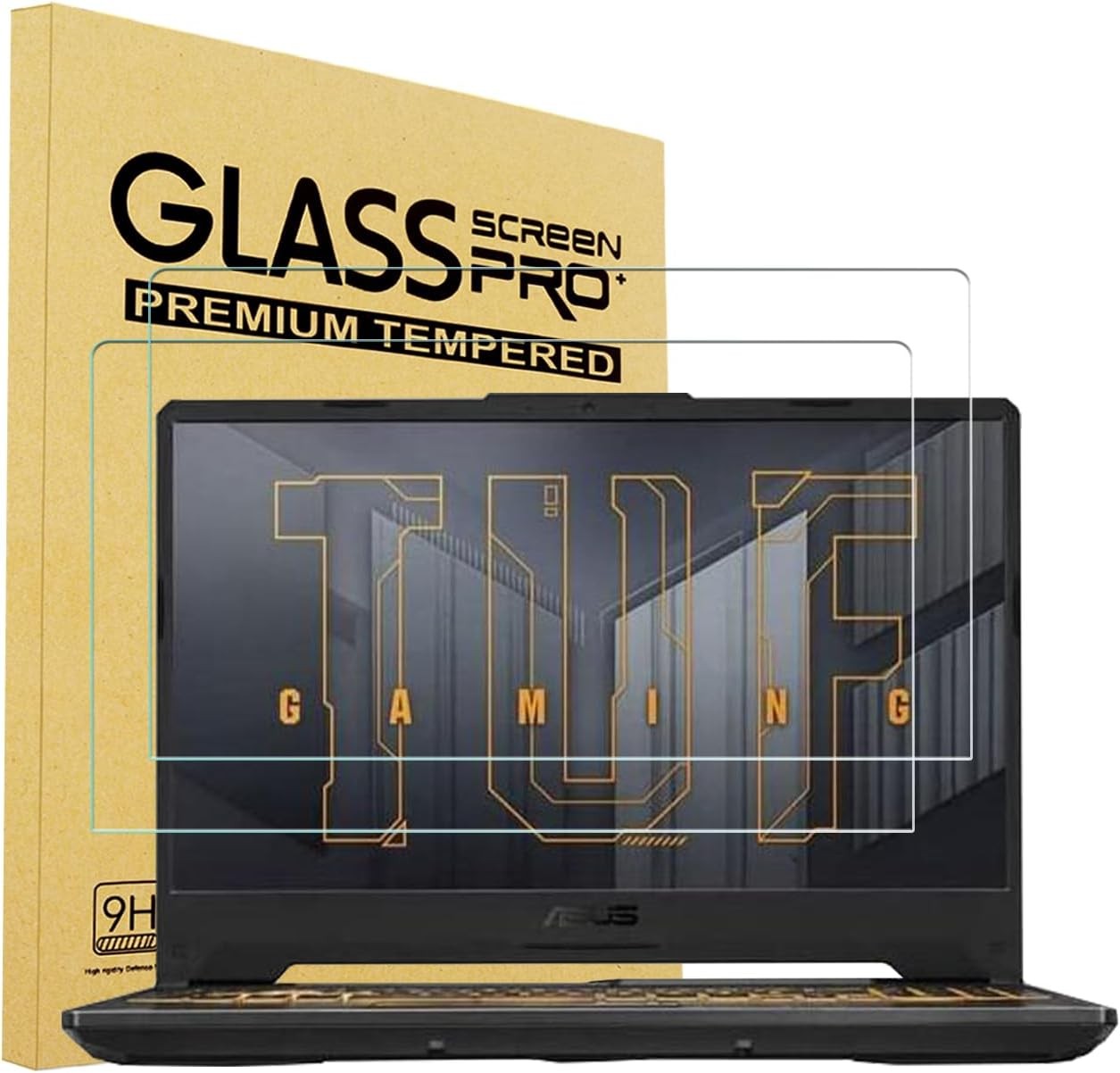 2 Pack 15.6 Inch Tempered Glass Screen Protector Compatible with ASUS TUF 15.6 I