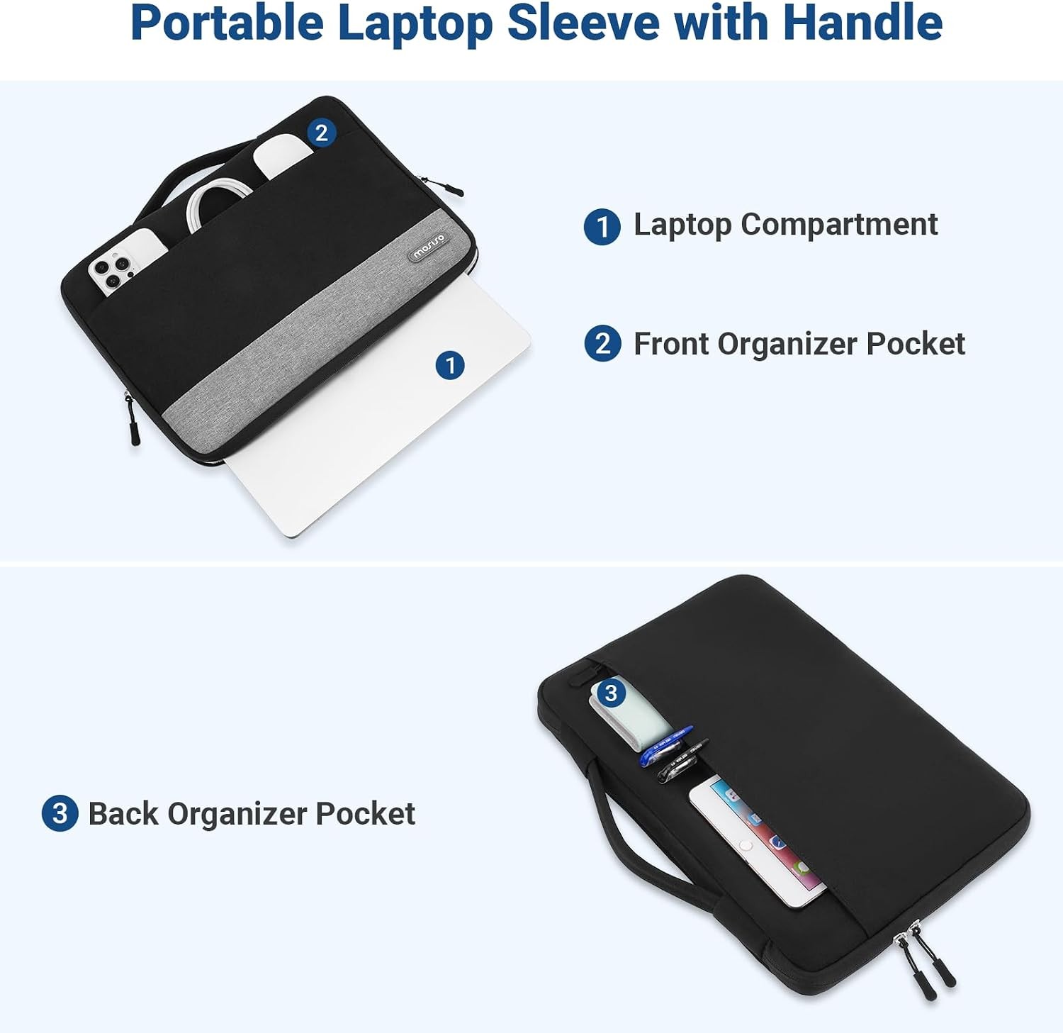 360 Protective Laptop Case 13.3 inch, MacBook Neo/Air 13.6/Pro 13/Pro 14 Sleeve