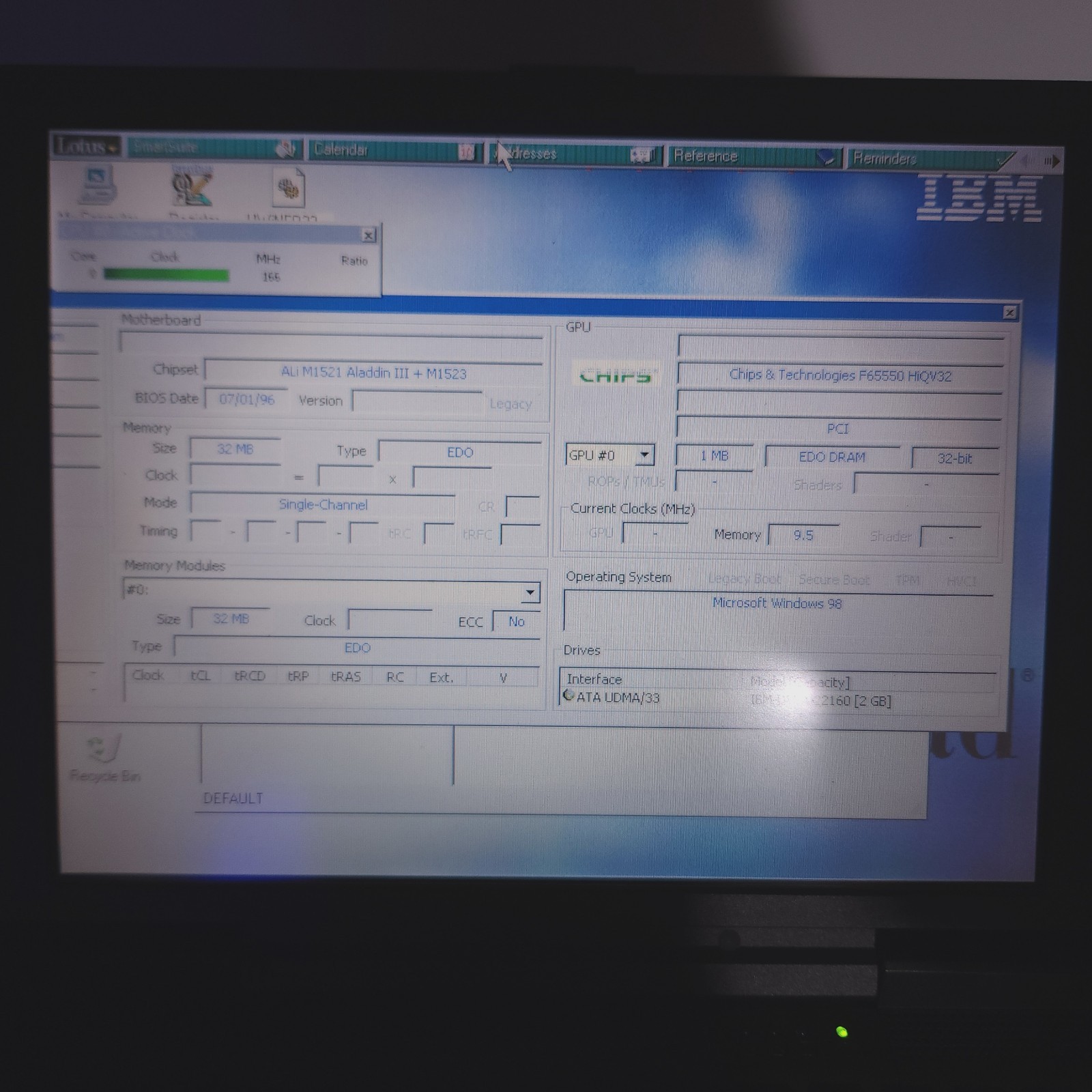 IBM Thinkpad 310ED Laptop Intel Pentium 32MB 2GB HD Windows 98 FE First Edition