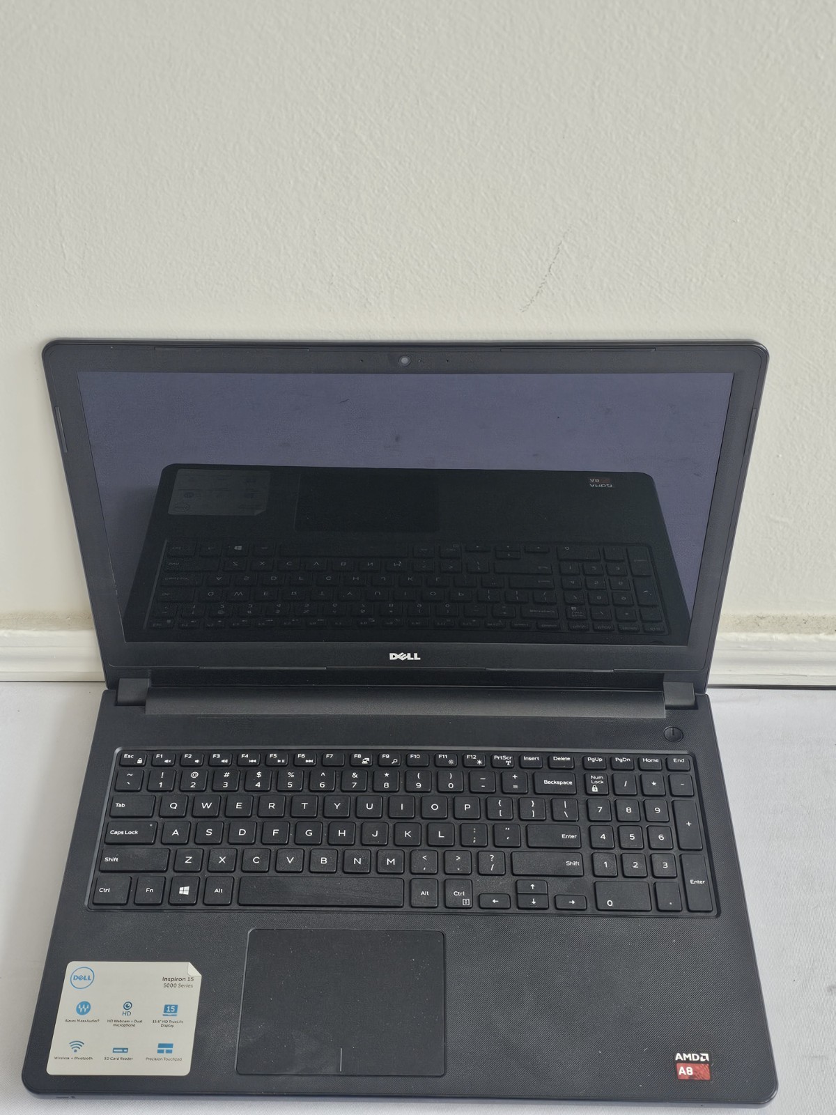 Dell Inspiron 5555 Laptop – AMD A8-7410 – 8GB RAM – 1TB HDD – BAD BATT – Win 10
