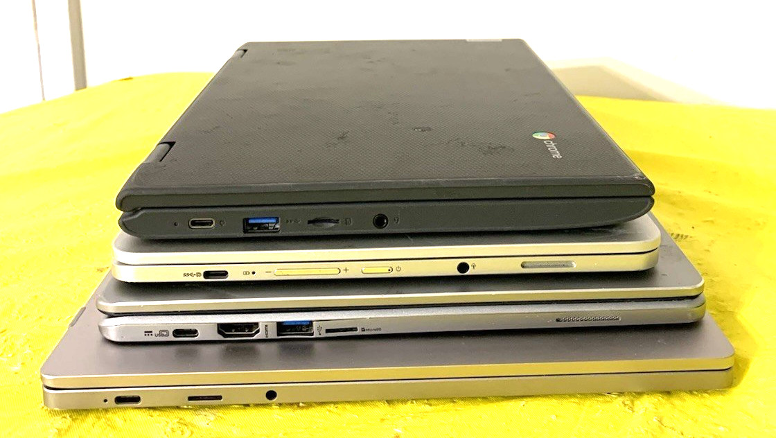 Lot of 4 Acer Lenovo Samsung Asus Chrome book Laptops