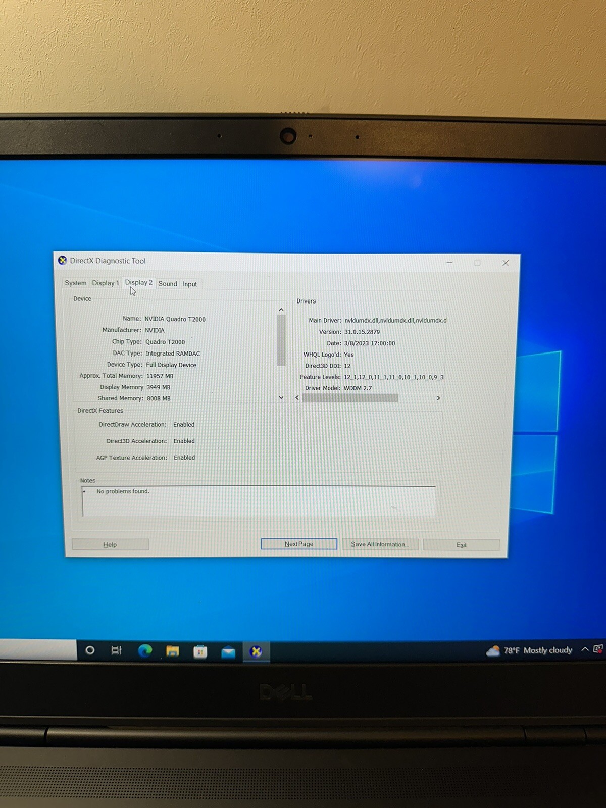 Dell Precision 15 7550 15.6” (512GB SSD Intel Core i5-10400H 2.6GHz 16GB…