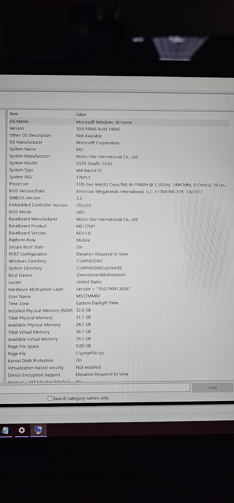MSI GS76 11UG 17.3″ i9-11900H 2.5GHz 32GB RAM 1TB SSD, RTX 3070 (Read desc)
