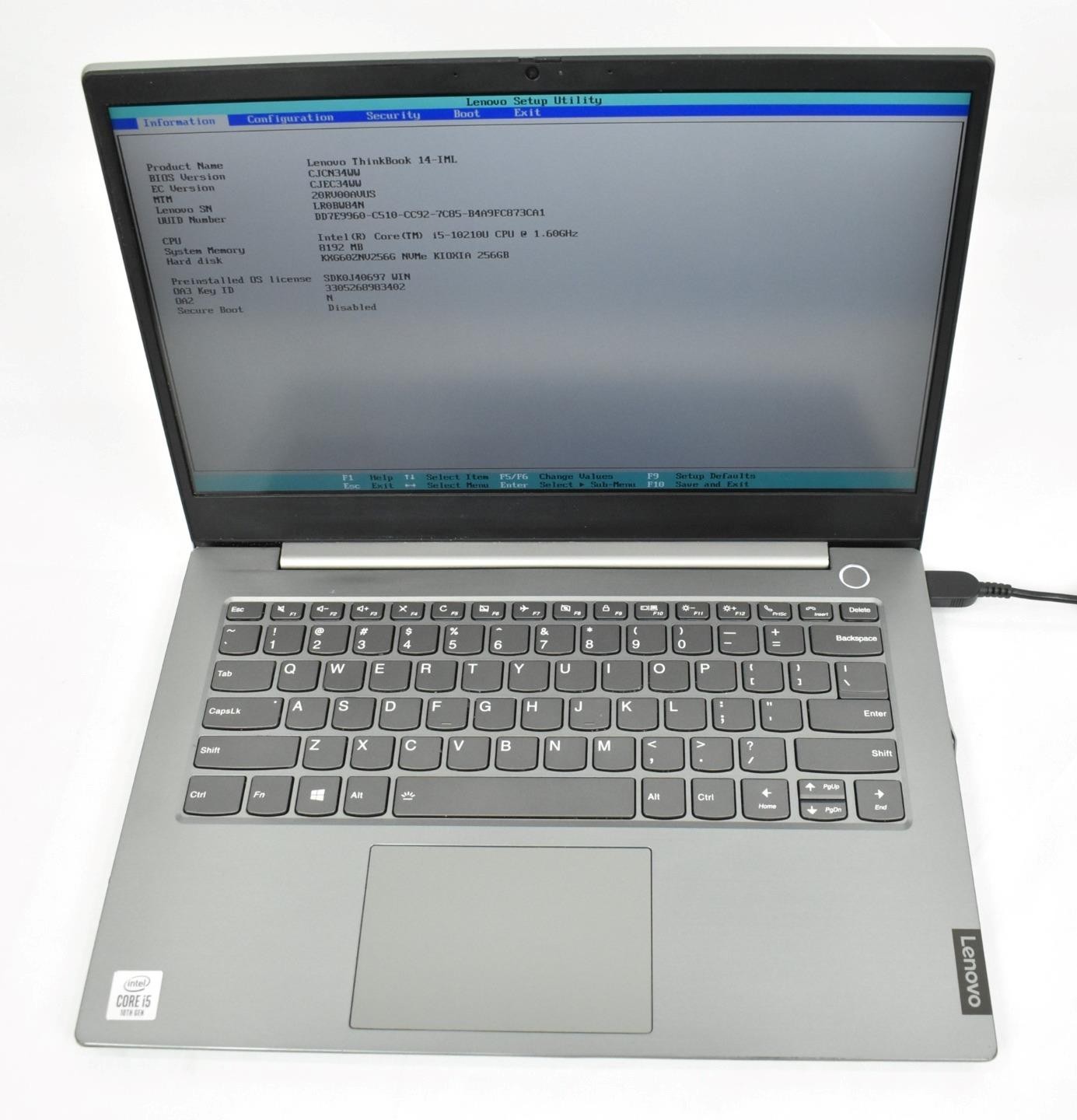 Lenovo Thinkbook 14-IML i5-10210U 1.6GHz 8GB 256GB SSD No OS *See Issues*