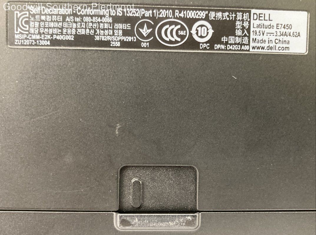 Dell Latitude E7450 Core i5-5200U 2.2GHz 8Gb RAM 240Gb SSD (Ubuntu) – Tested