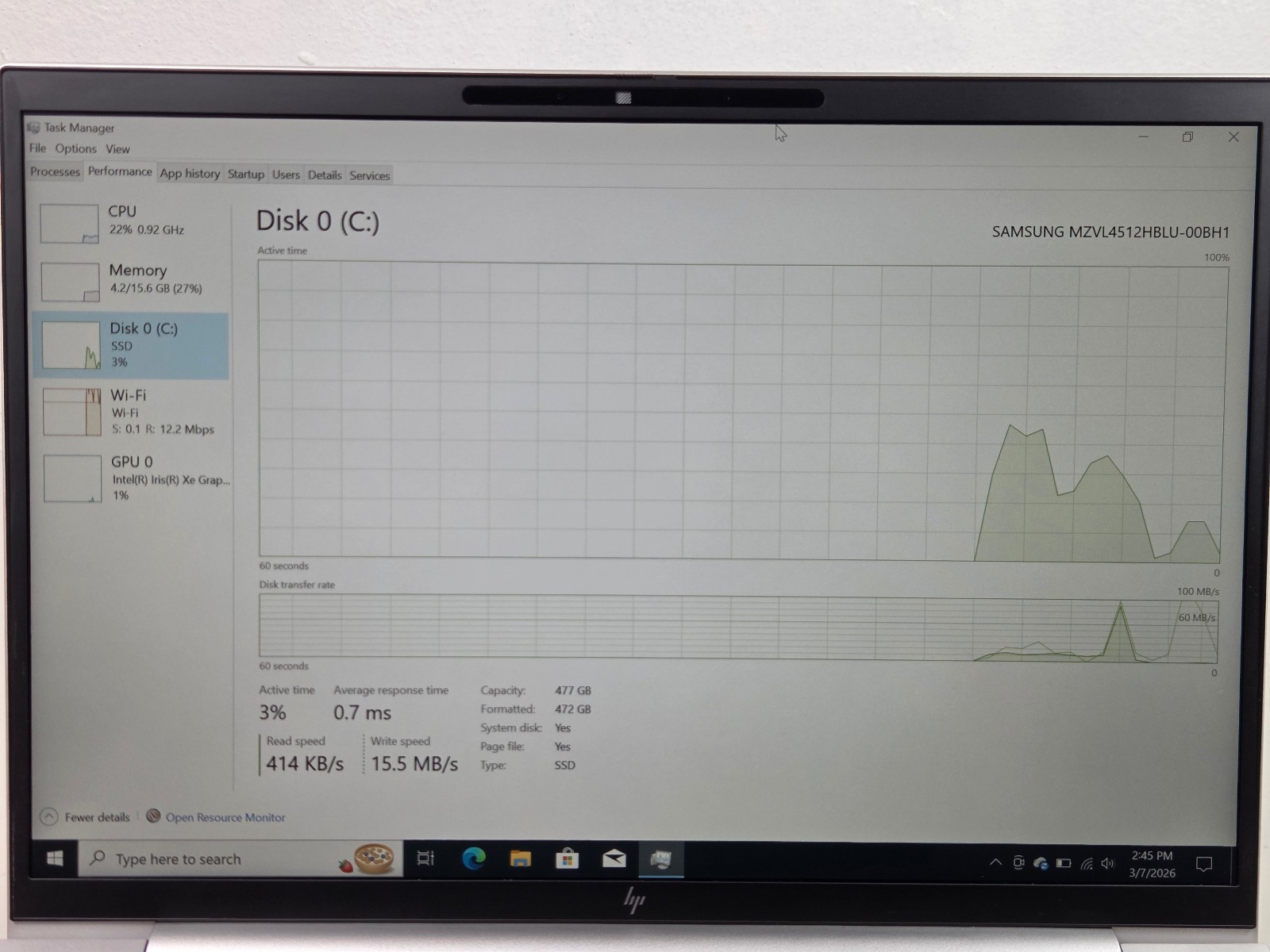Hp EliteBook 840 G9 14″ 512GB SSD 16GB RAM Intel Core i5-1235U Laptop