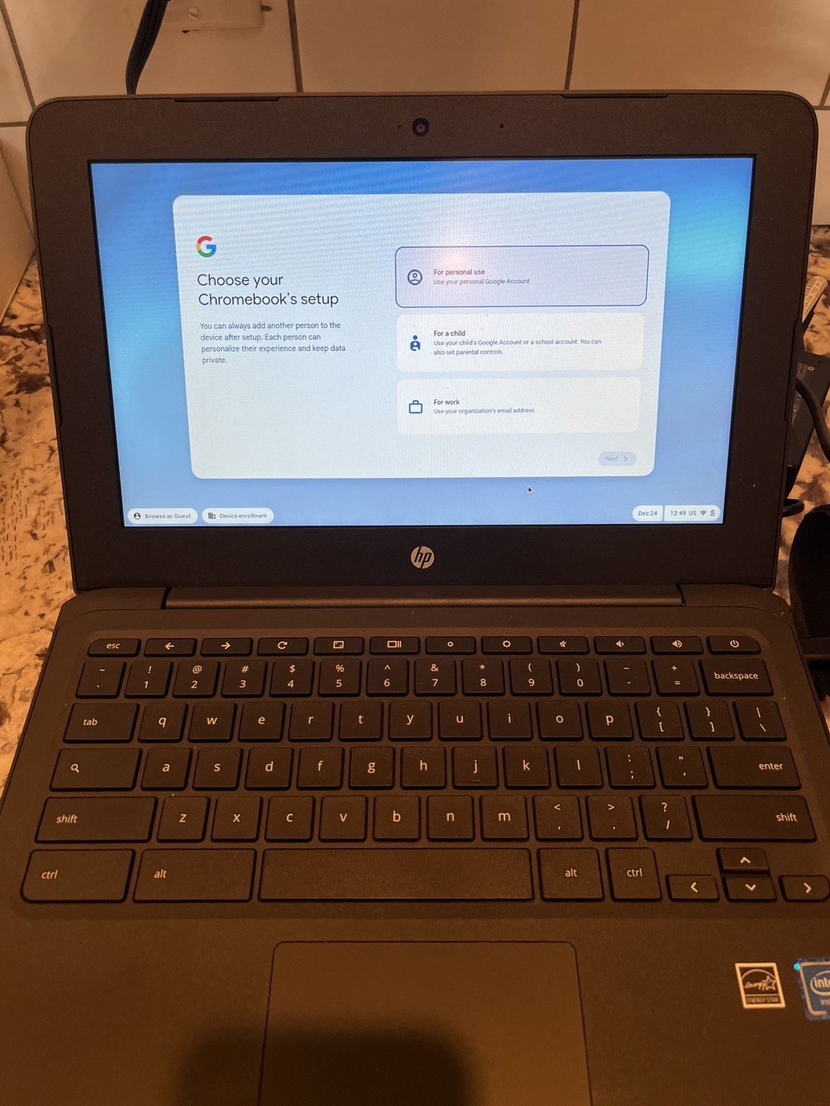 HP Chromebook 11a-nb0013dx 11.6 inch (32GB, Intel Celeron, 4GB) Ash Gray