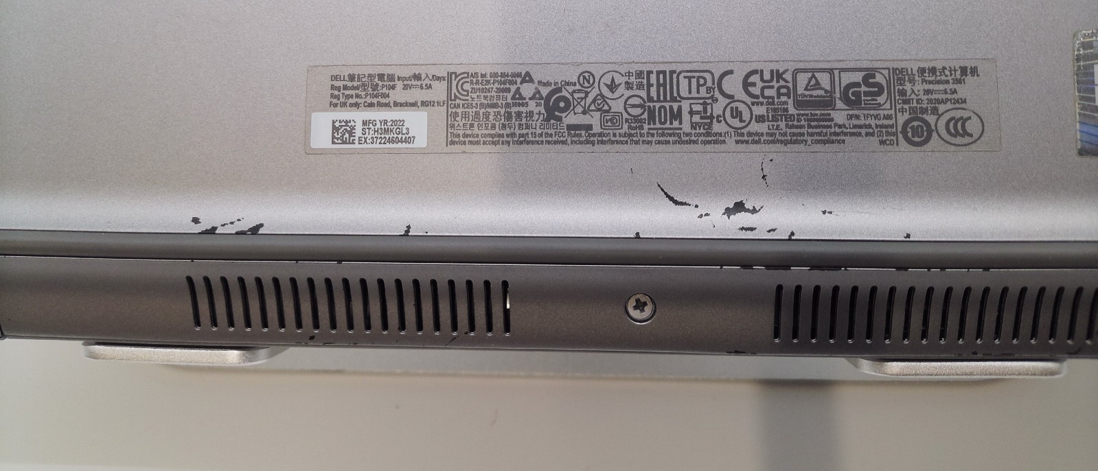 Dell Precision 3561 Intel Core i7-11800H 32GB- 1024GB NVMe WIN11PRO – USED NO AC