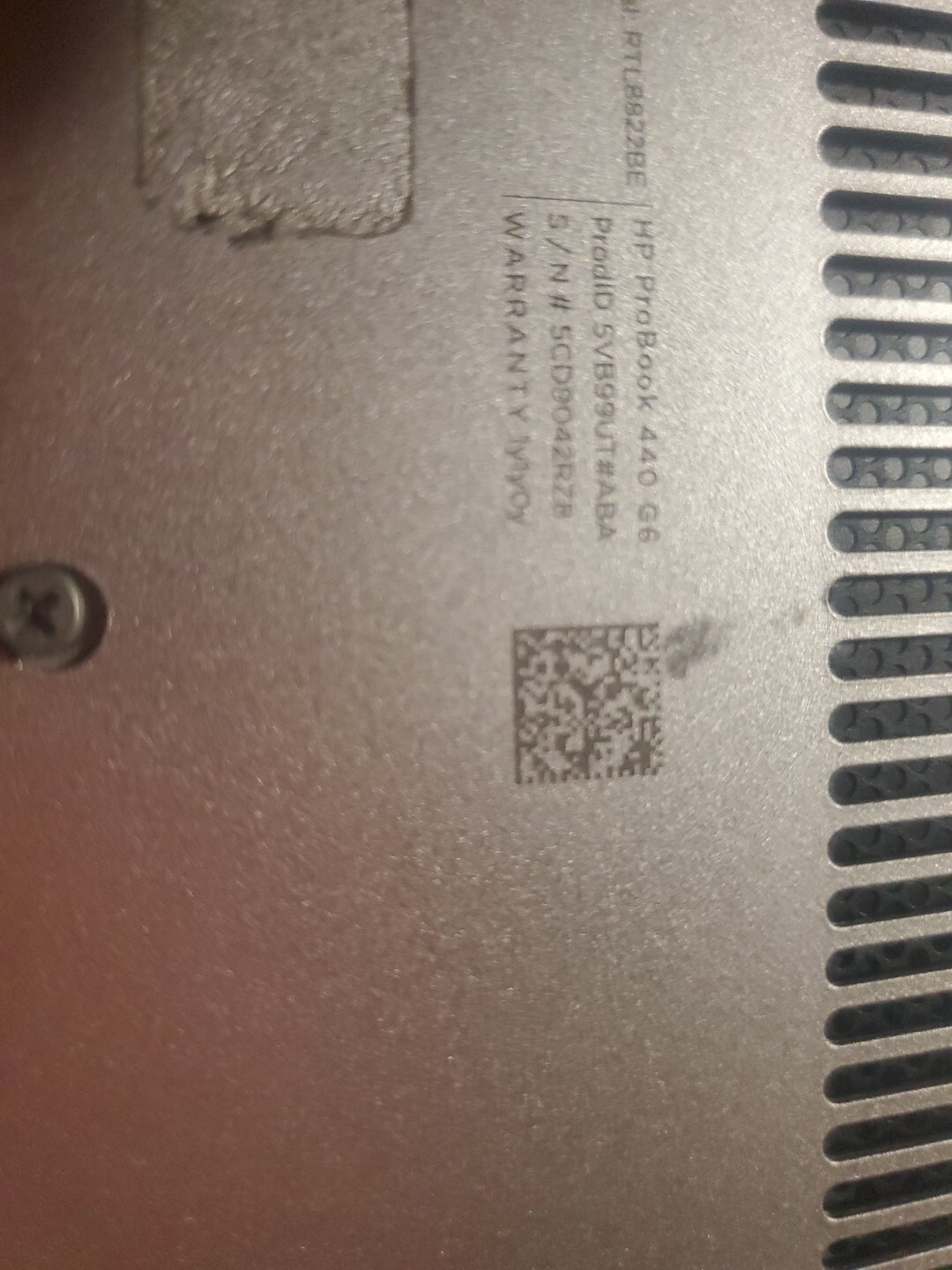 HP Probook 440 G6 i3-8145u@2.10GHz .. For Part.