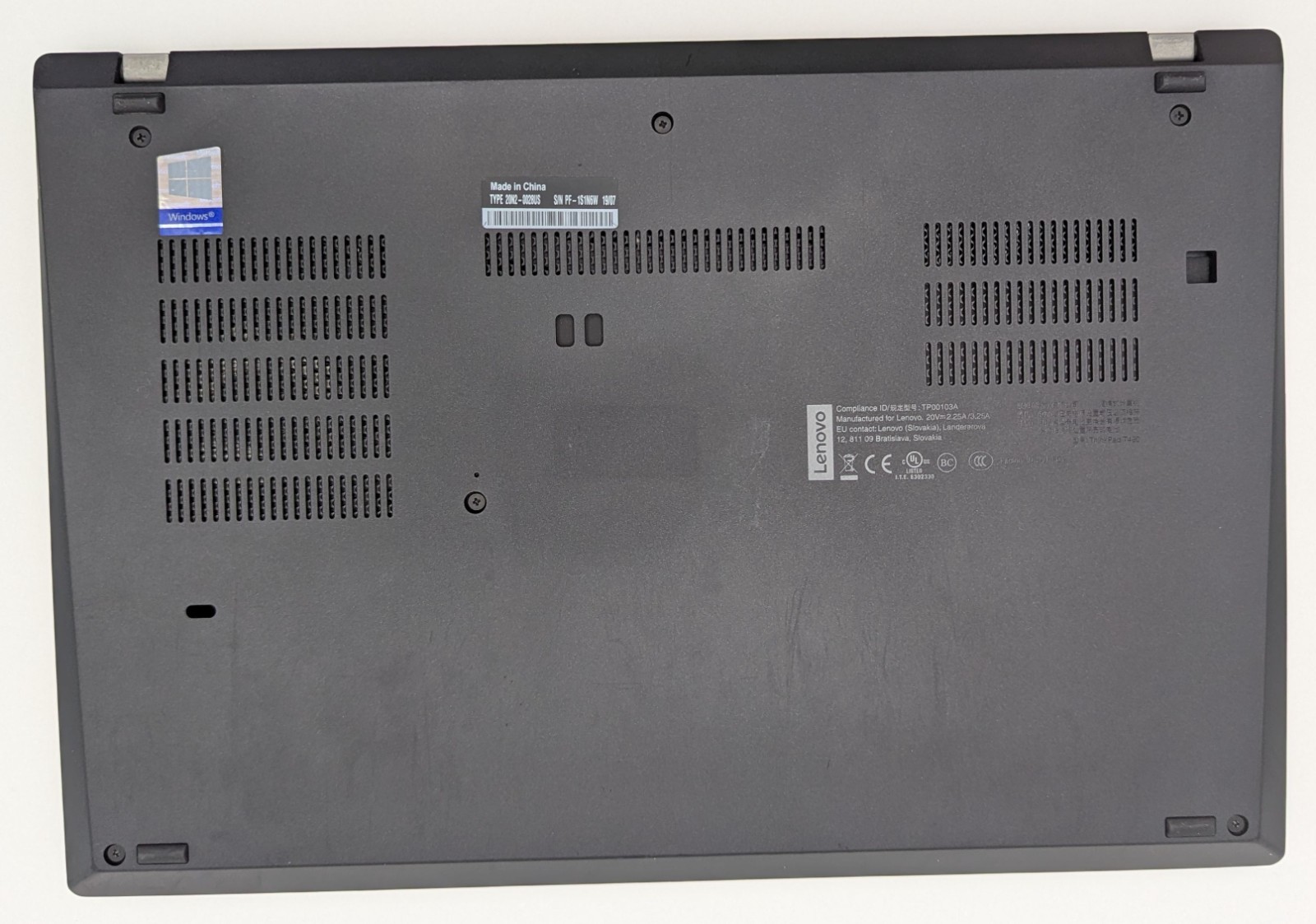 Incomplete Lenovo ThinkPad T490 14″ Laptop Intel Core i7-8565U 1.80GHz 16GB RAM