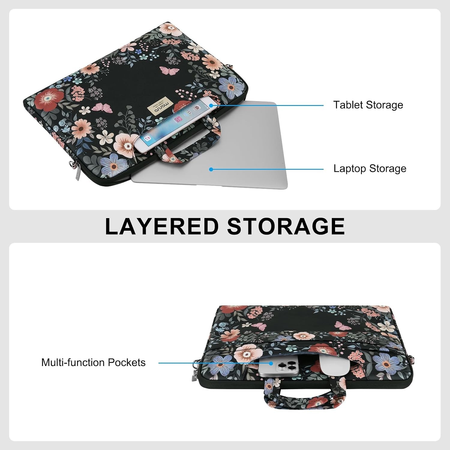 Laptop Bag for Women, 15.6 inch Computer Bags Compatible with MacBook Pro 16 inc