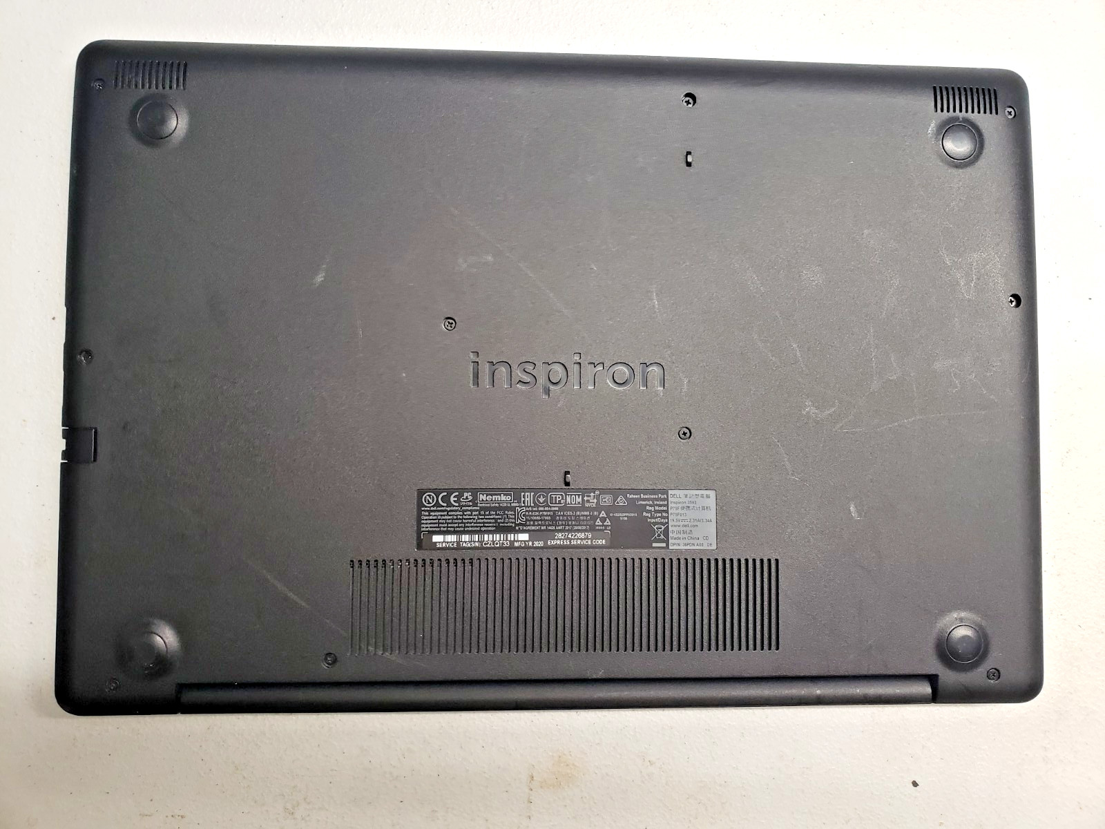 Dell Inspiron 3593 i3-1005G1 1.20Ghz 8 Gb 250 Gb SSD 15.6 LED Charger Win11 Home