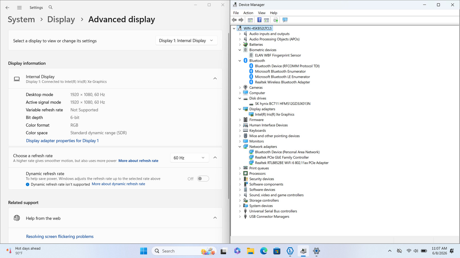 HP ProBook 450 G9 15″ FHD I5-1235U 512GB SSD 16GB W11P Webcam Backlit FP Reader