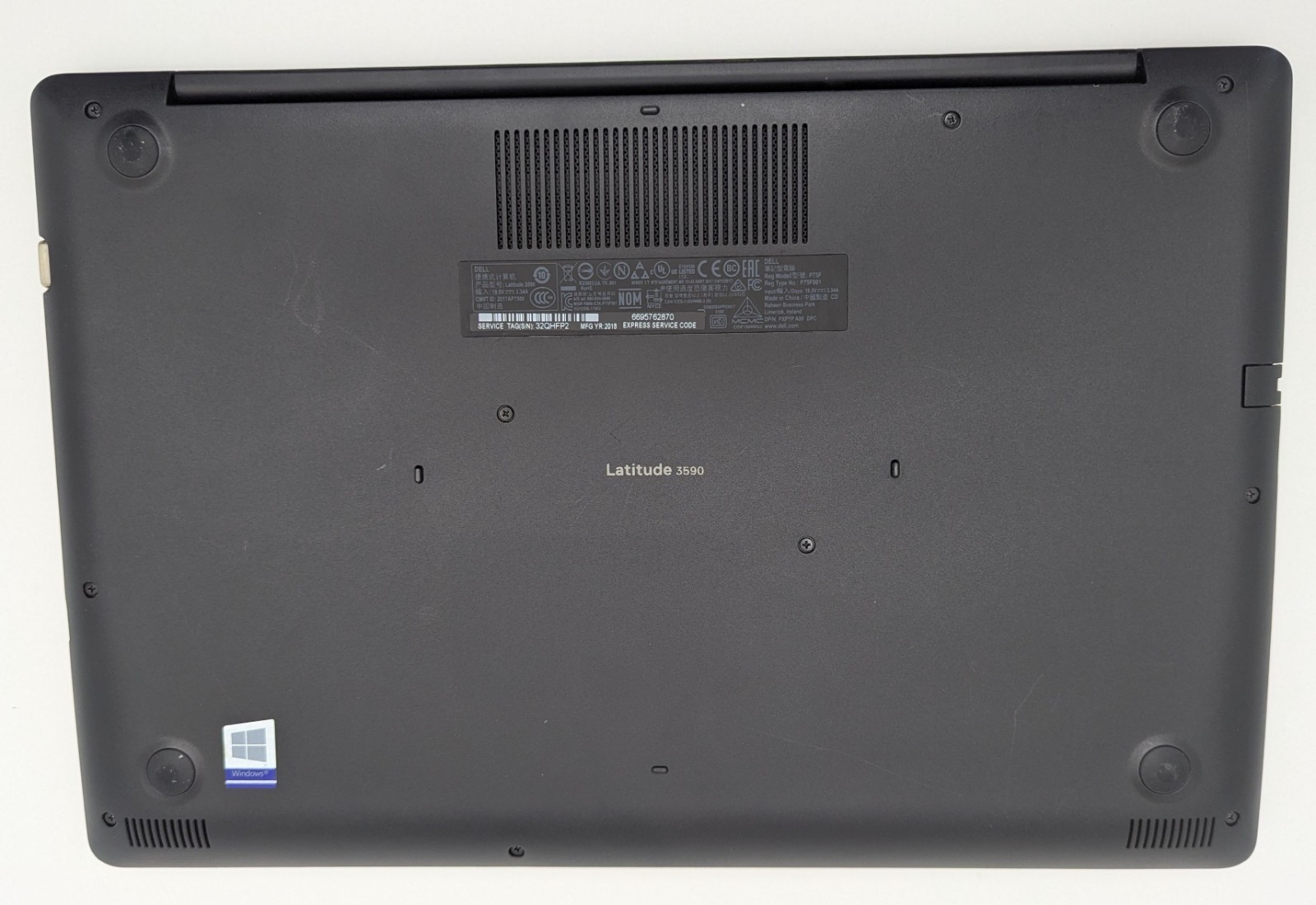 Incomplete Dell Latitude 3590 15.6″ Laptop i7-8550U 1.80GHz 8GB RAM Radeon R7