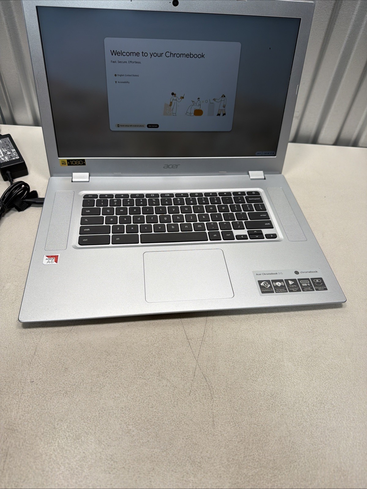 ACER Chromebook 315 15.6″ AMD A6-9220C @ 2.70GHz 4GB RAM 32GB SSD