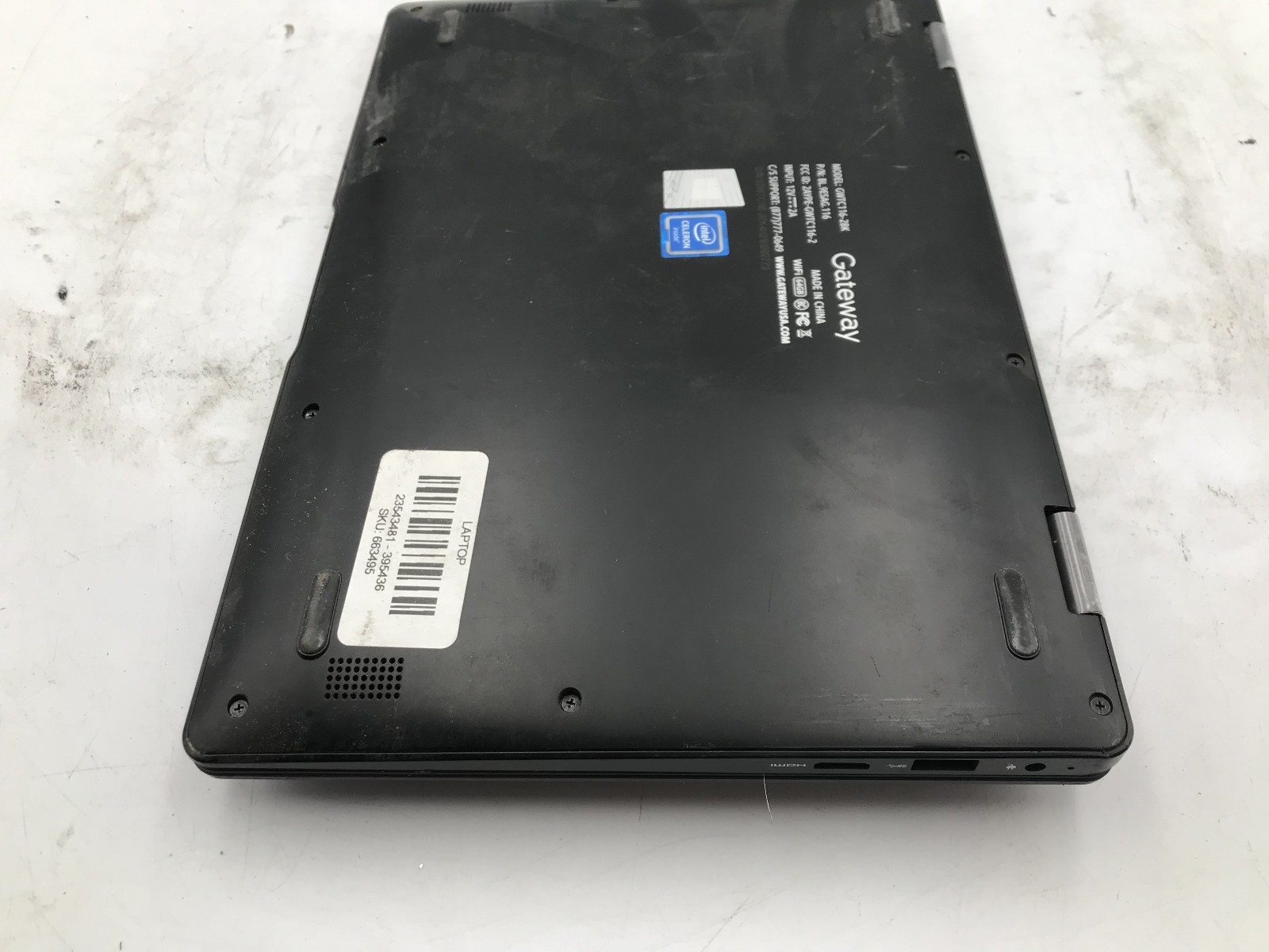 GATEWAY GWTC116 2BK – FOR PARTS/REPAIR – INTEL CELERON N4020 – 4GB RAM -READ- BB