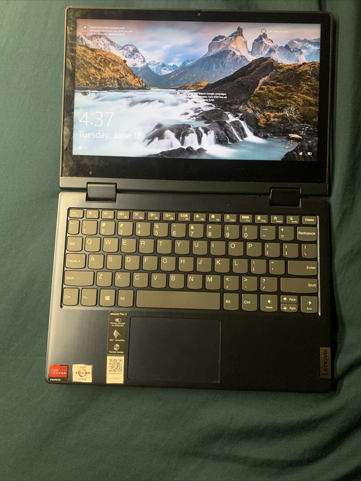 Lenovo IdeaPad Flex 3 11ADA05 11.6 in (AMD Athlon Silver 3050e, 1.40 GHz,…