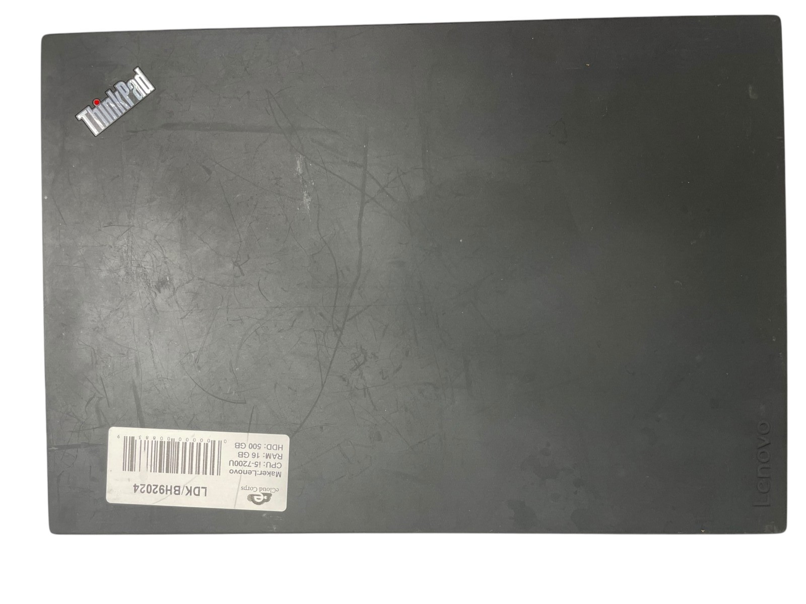 Lenovo ThinkPad T580 15.6″ Core i5-7200U 16GB 500GB SSD Black Laptop