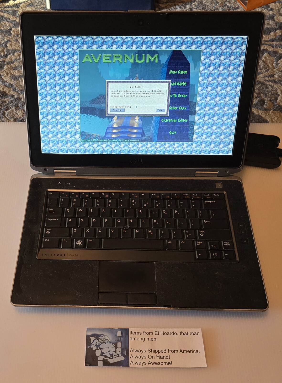 Dell Latitude E6430 Intel Core i5-3320M 2.60GHz, 8GB, 500GB HDD Win 7 Pro Readme
