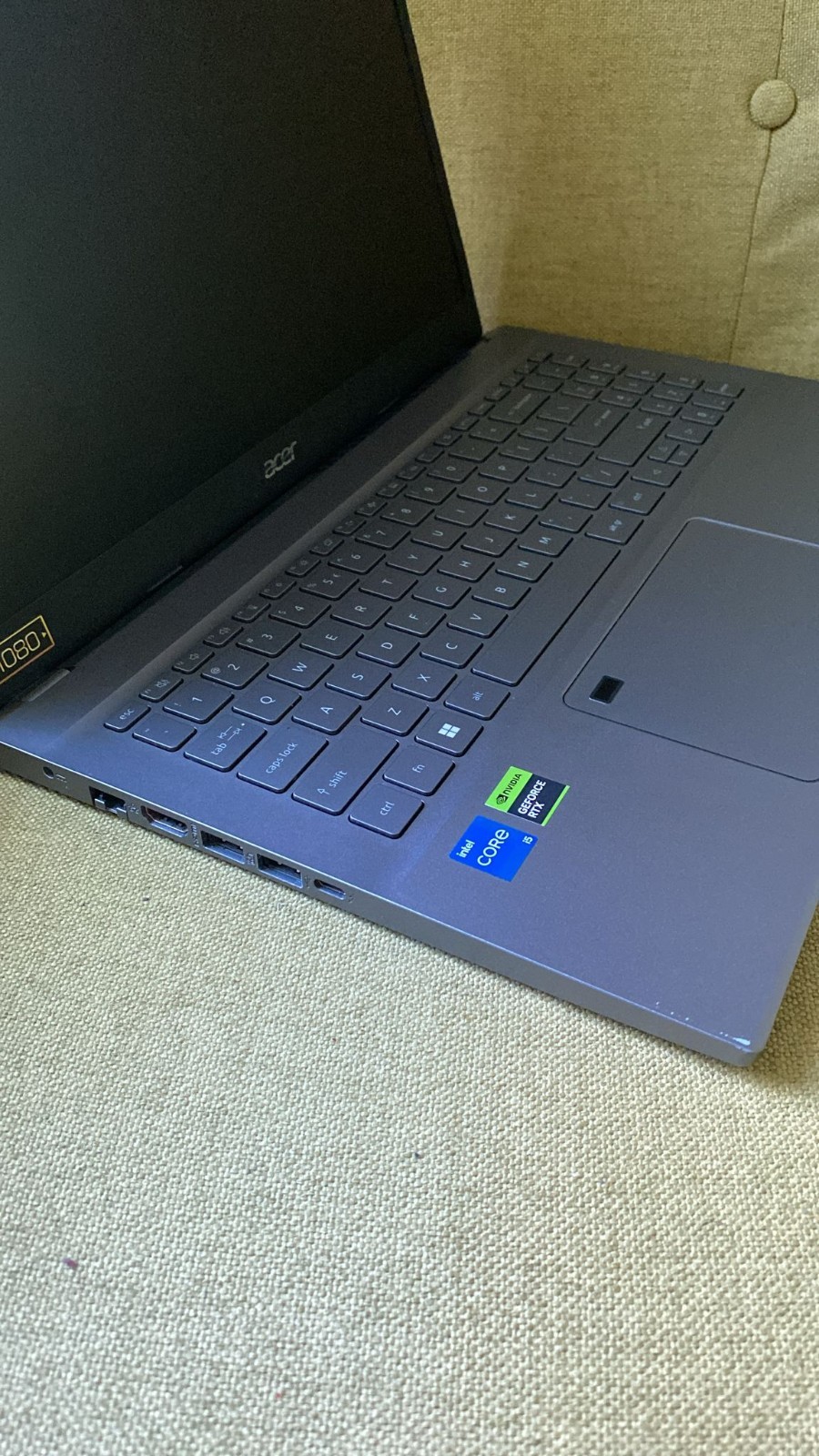 Acer Aspire 5 15.6″ i5 8GB 512GB SSD RTX 2050 Windows 11 2023 Gray