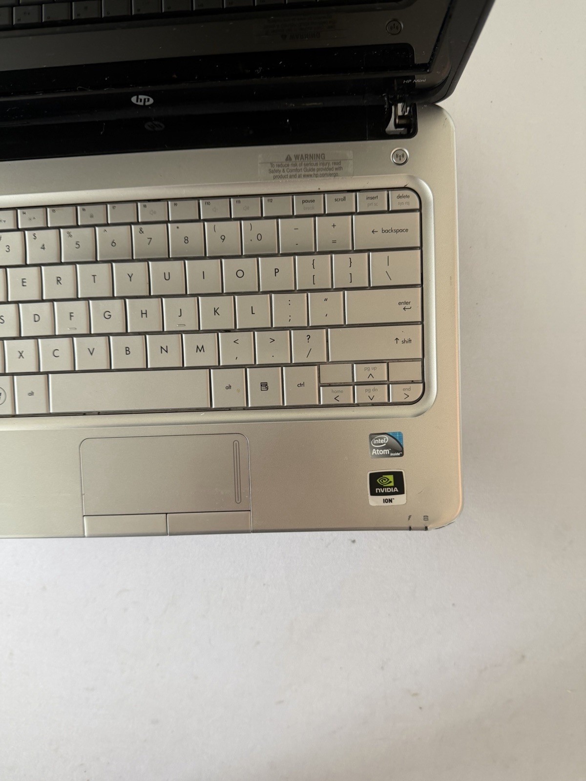 HP Mini 311-1000 Laptop – Intel Atom N270 – RAM 1 GB – No Storage – Read Des