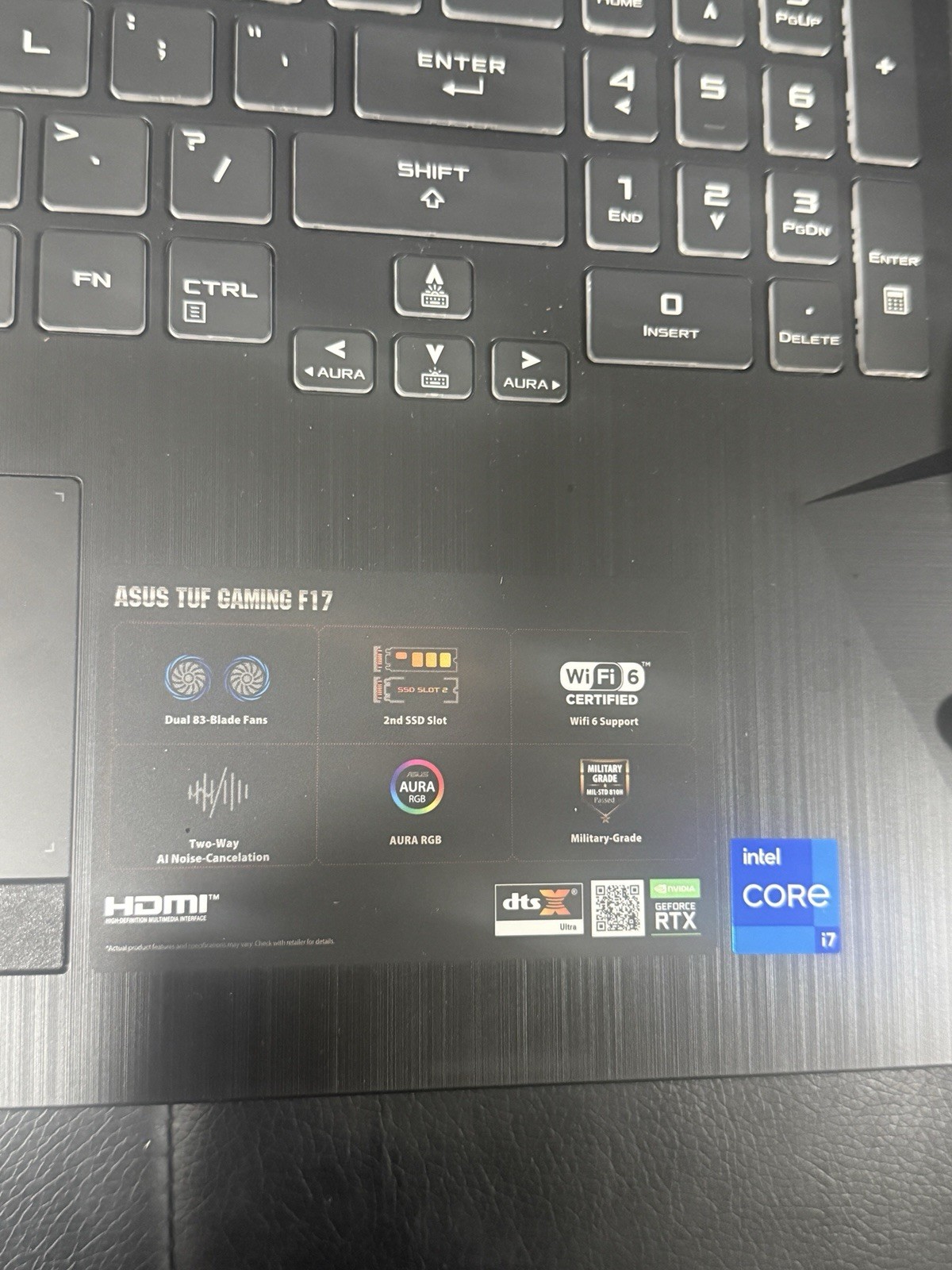 ASUS TUF Gaming F17 17.3″ FHD Intel i7-11800H 16GB 512GB SSD RTX 3050 Ti W11H