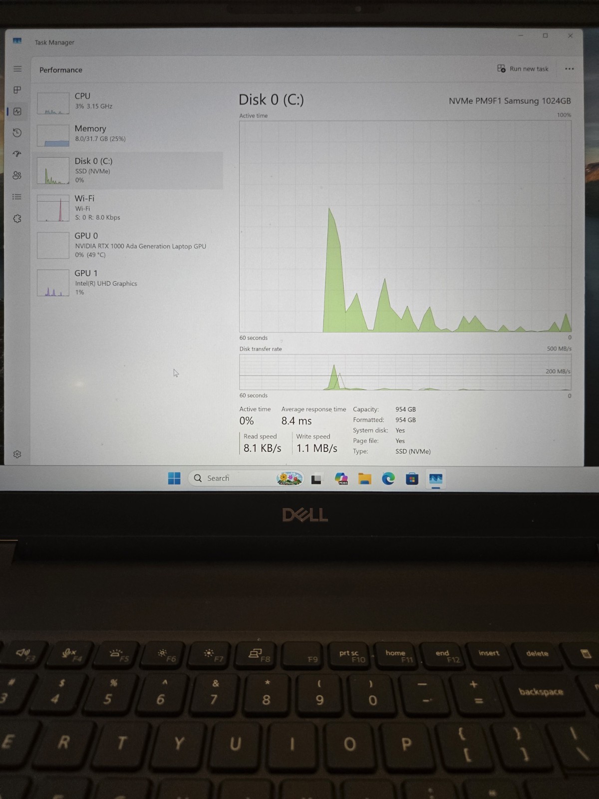 2023 Dell Precision 7780 Workstation I9-13950HX, 1TB, 32gb Ram, RTX 1000 ADA GPU