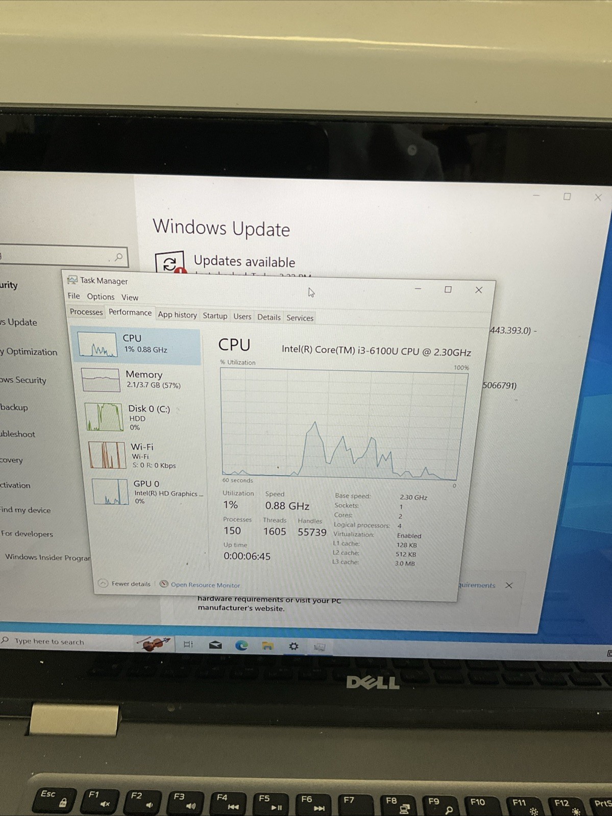 Dell Inspiron 15 5000 Series. i3-6100u_4gb Ram_500gb HDD. E135