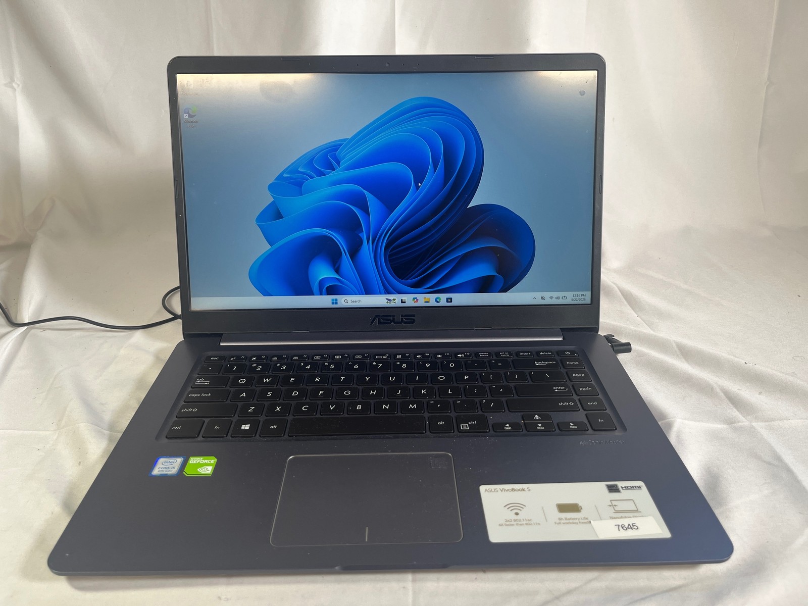 ASUS Vivobook S X510UNR Intel Core i5-8250U 8 GB 256GB SSD 15.6″