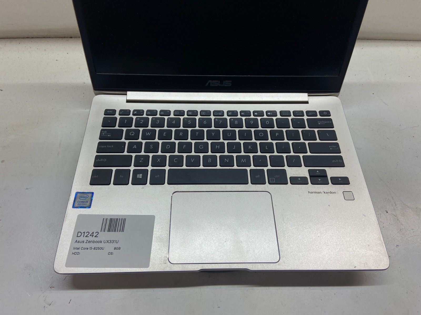 Asus Zenbook UX331U Intel Core i5-8250U 1.6GHz 8GB NO HDD