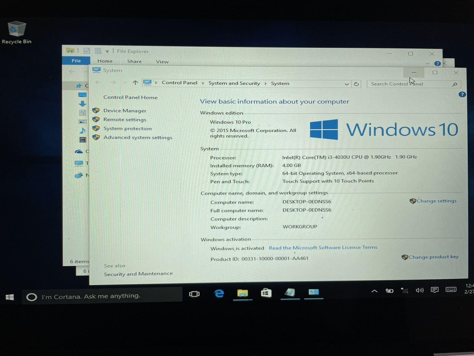 Dell Inspiron 11 Series 3000, 11.5-inch i3 4030U,, Convertible Touchscreen