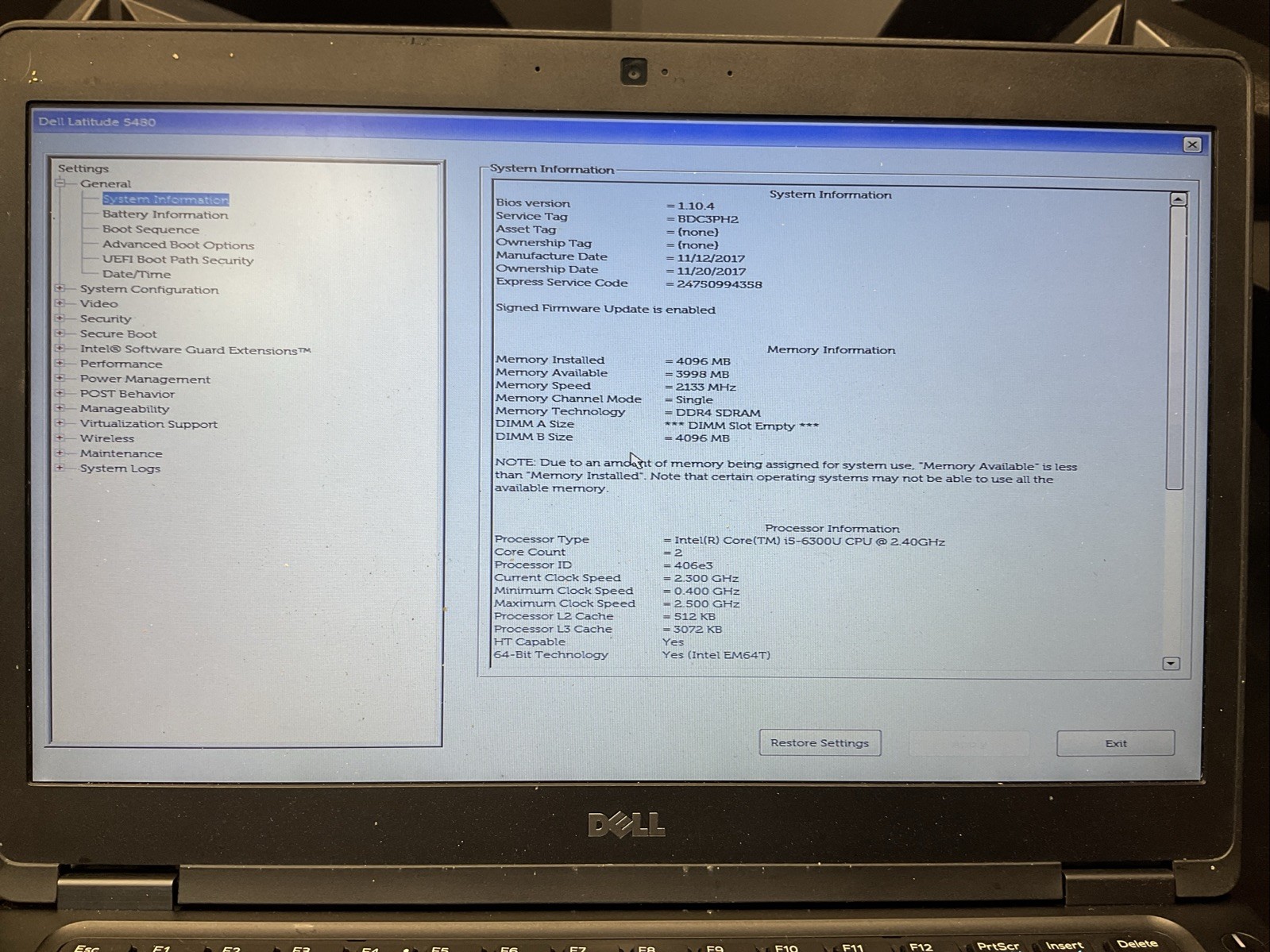Lot of 5 Dell Latitude 5480 / i5 6th Gen / No RAM / No SSD / J6