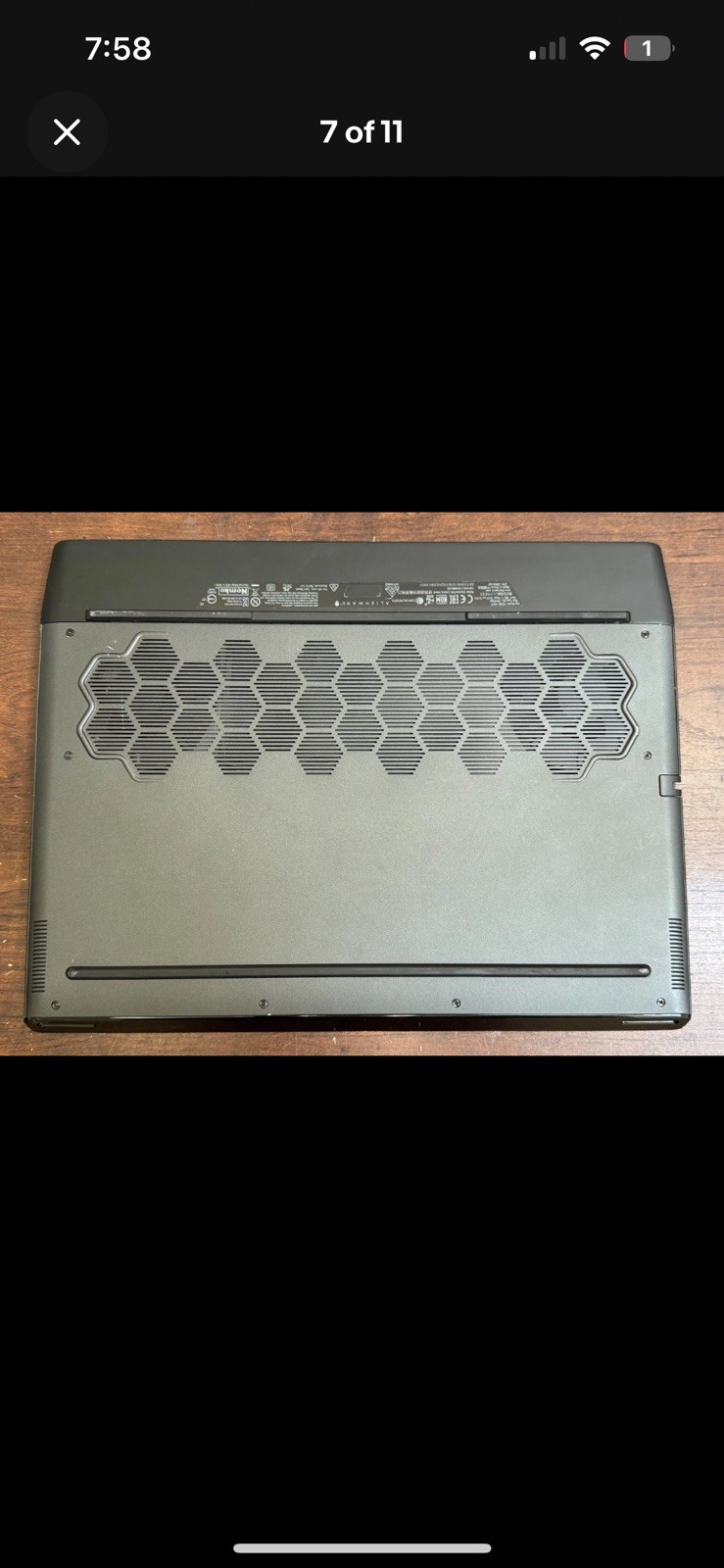 Alienware M15 R3 15.6 i7-10750H 16GB 512GB/SSD NVIDIA GTX 1650 Ti Gaming Laptop