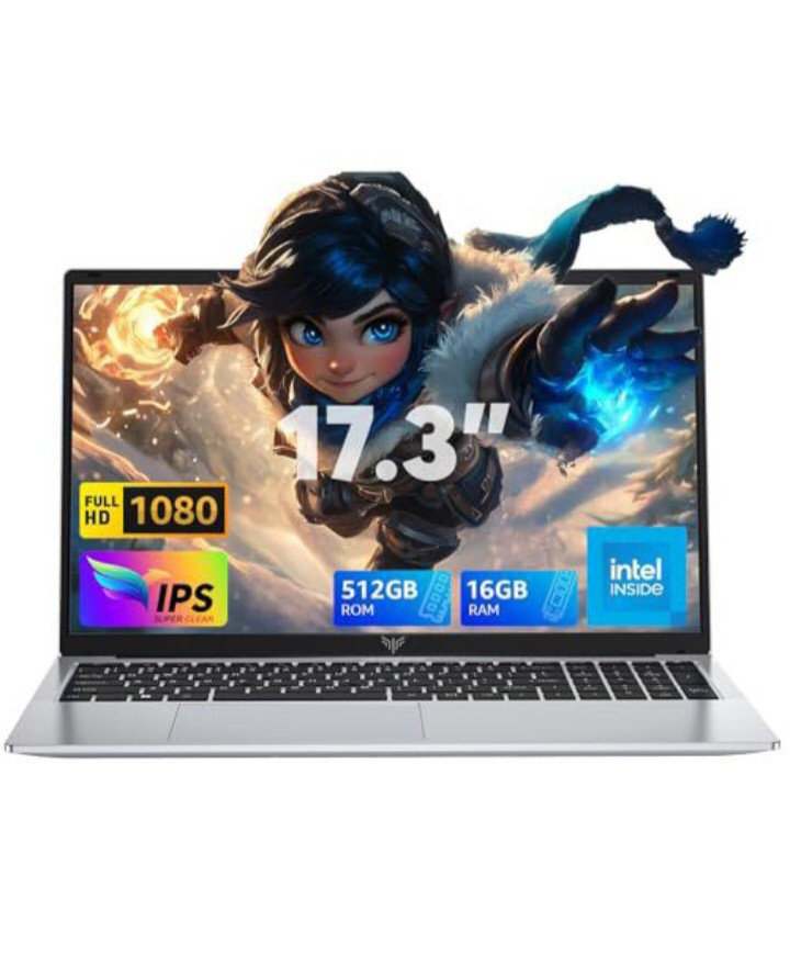 MALLRACE 2024 Laptop,17.3-Inch FHD Display Gaming Laptop with Quad Core-12th…
