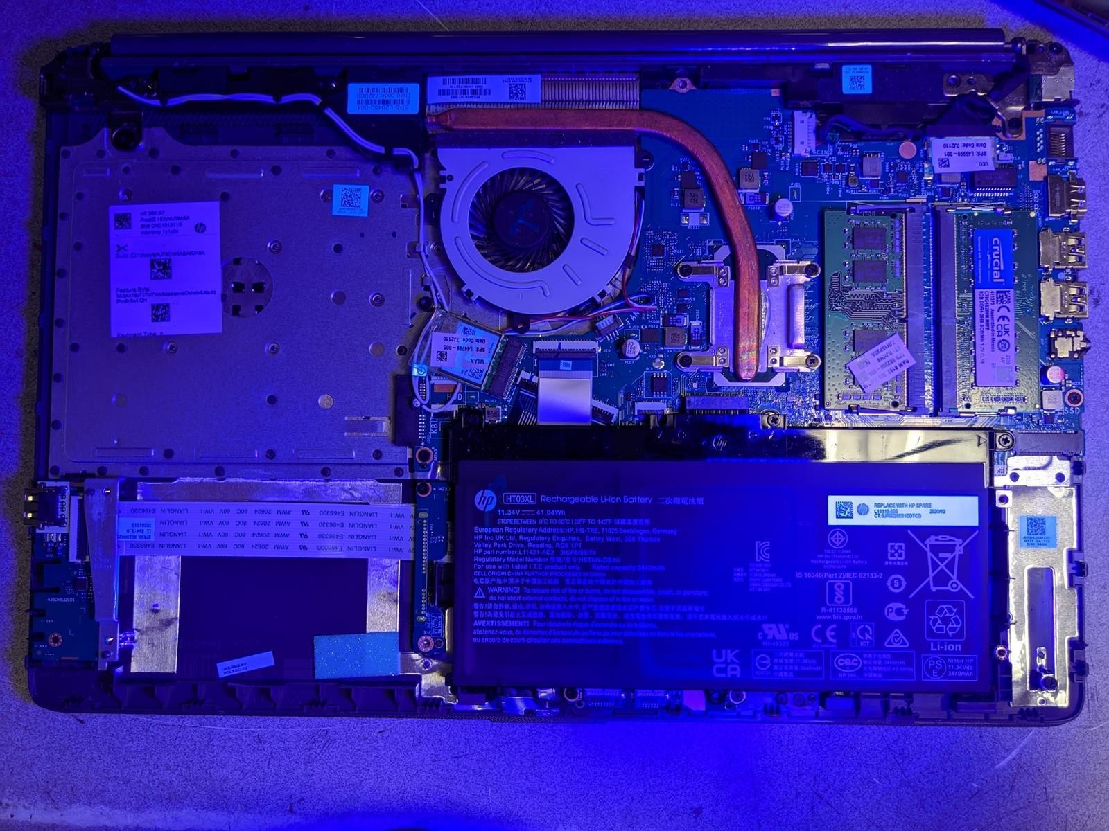 HP 250 G7 i5-1035G1 @ 1.0GHz, 16GB RAM, NO HDD/OS – (FOR PARTS)