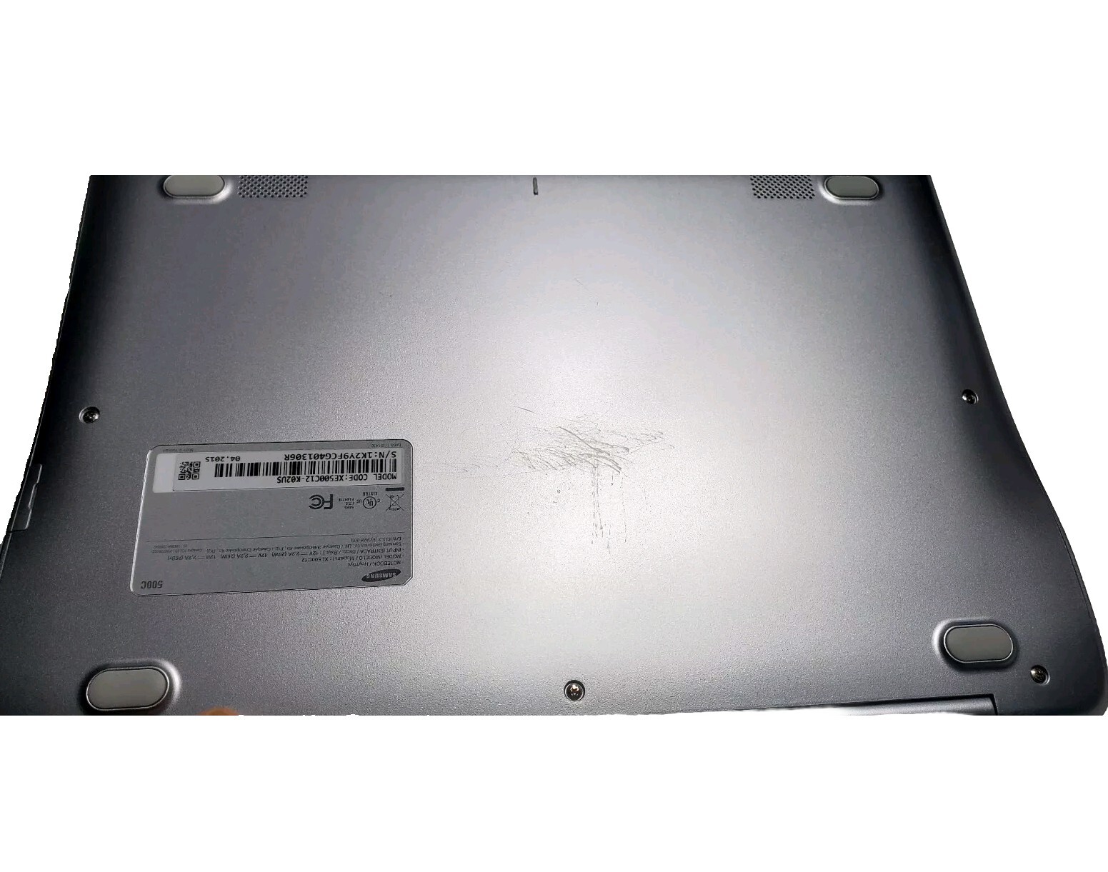 Samsung Notebook – XE500C12K01US Soft Top No Power Cord Preowned