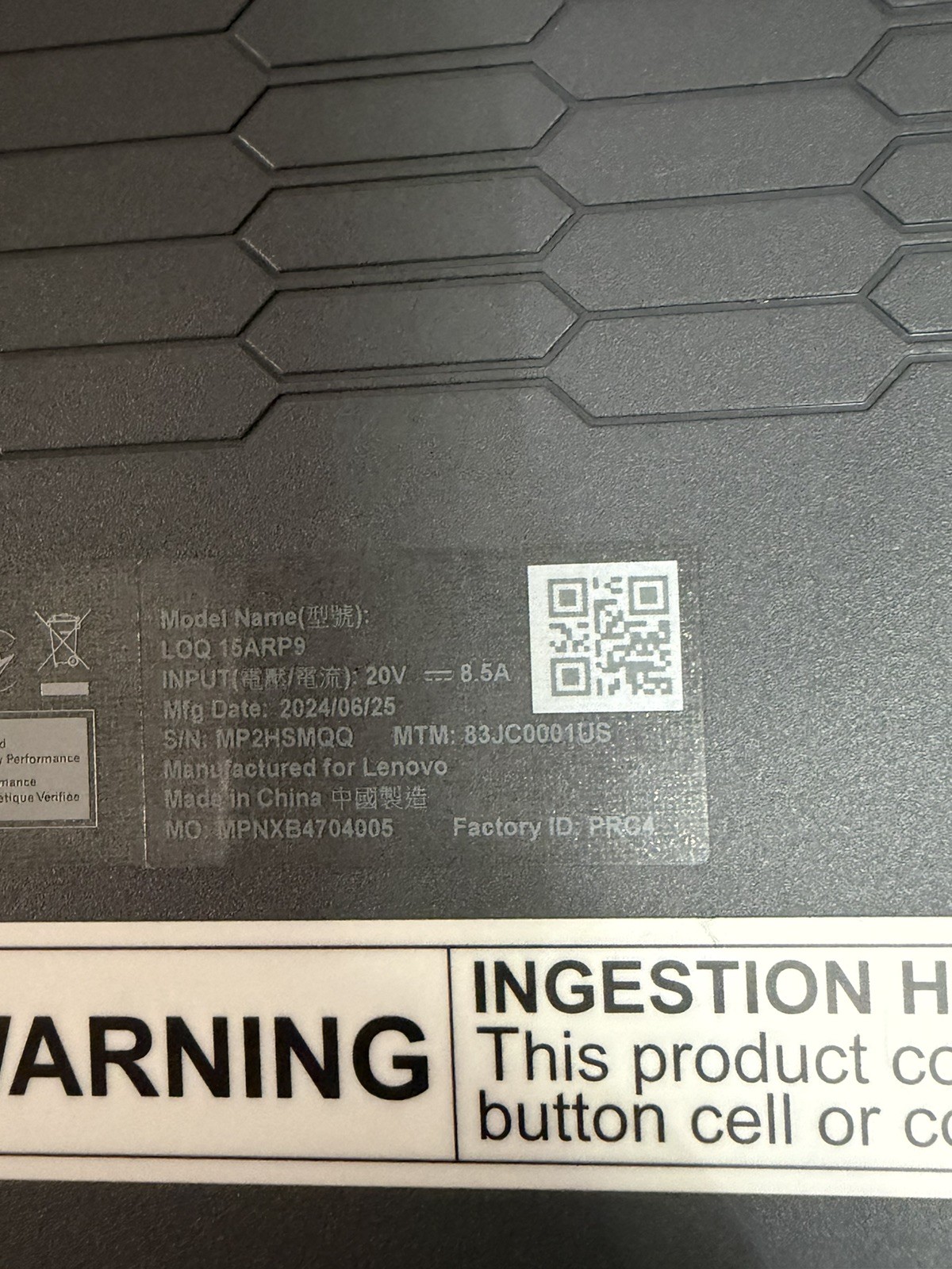 Lenovo LOQ 15ARP9 15.6″ Ryzen 5 7235HS 12GB 477GB SSD RTX 3050