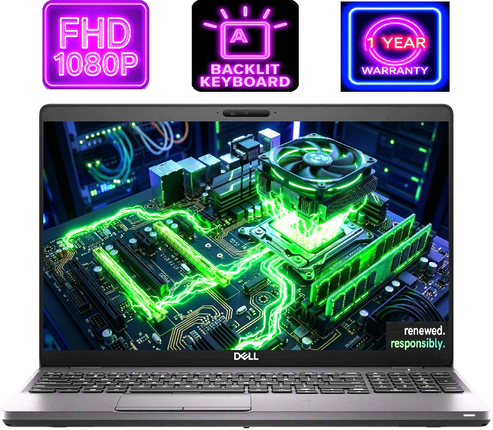 15.6 Dell Latitude Laptop PC: i5-9300H 32GB RAM – 1TB NVME SSD Windows 11 Pro