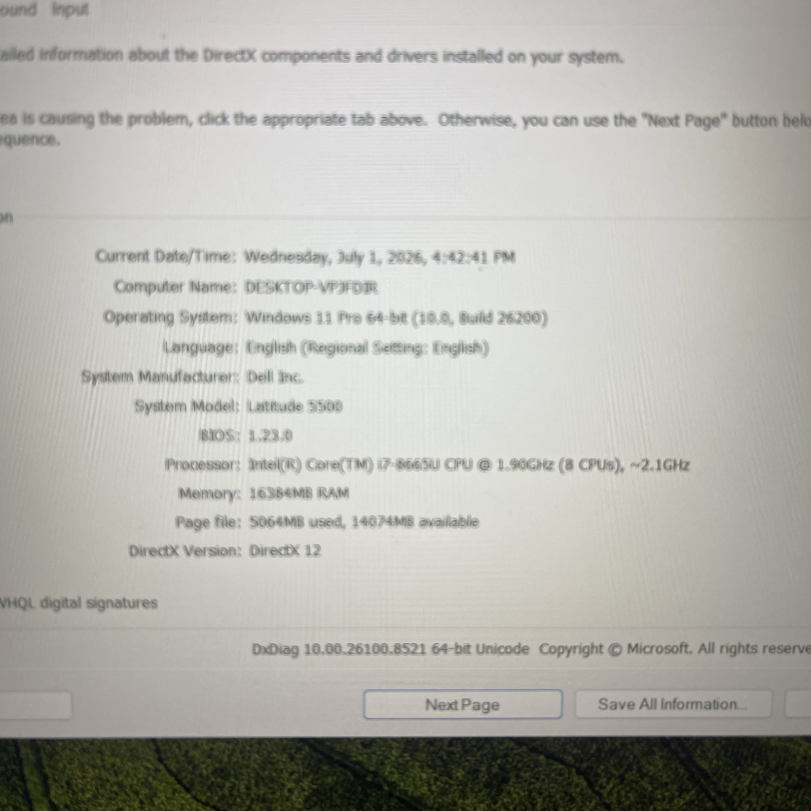 Dell Latitude 5500 i7-8665U 16GB 512GB SSD Win11 Pro FHD Webcam Fingerprint