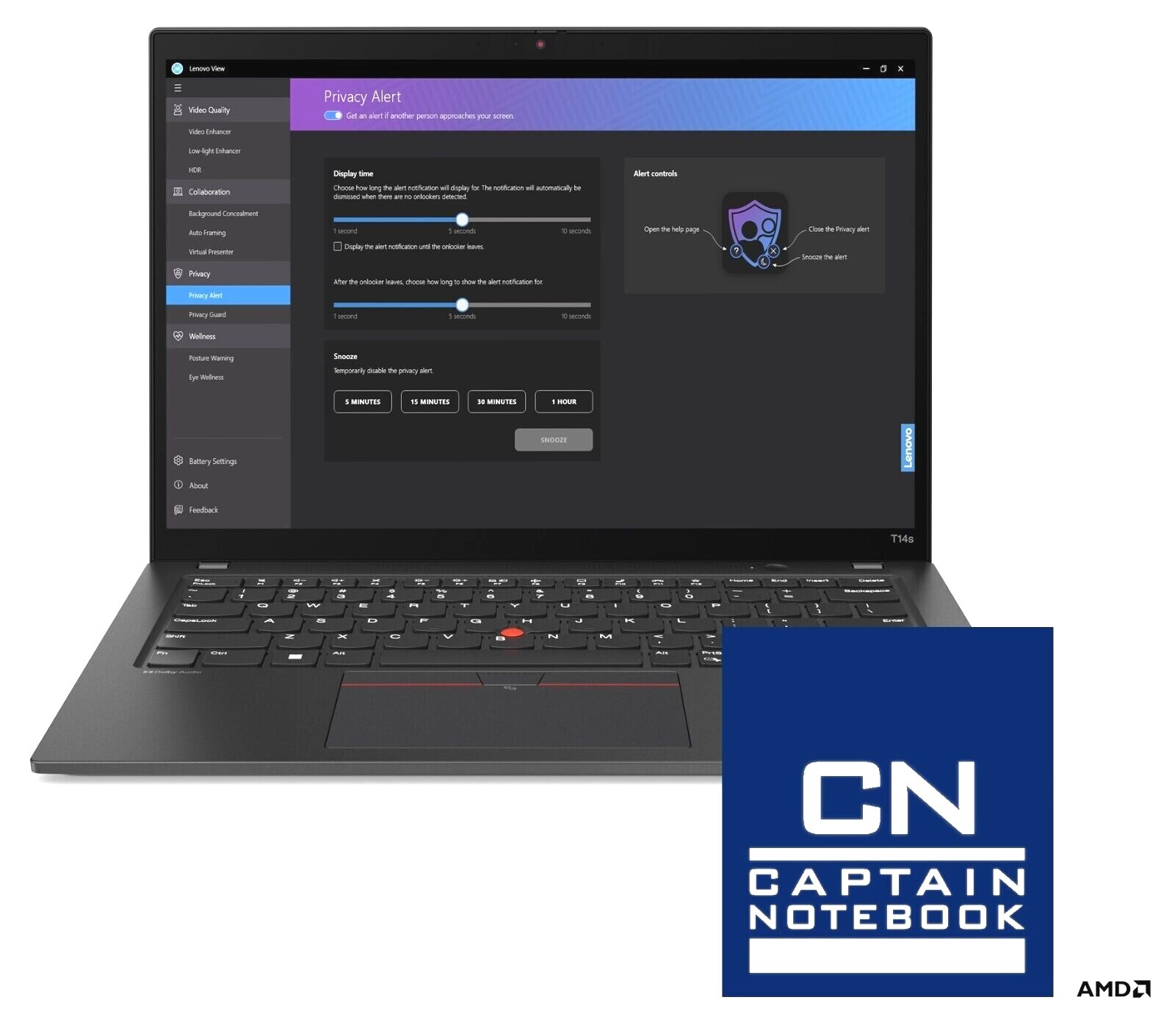 Lenovo Thinkpad T14s G4 AMD Ryzen7-7840U Wuxga Radeon 780M 32GB 4TB Ubuntu Gar