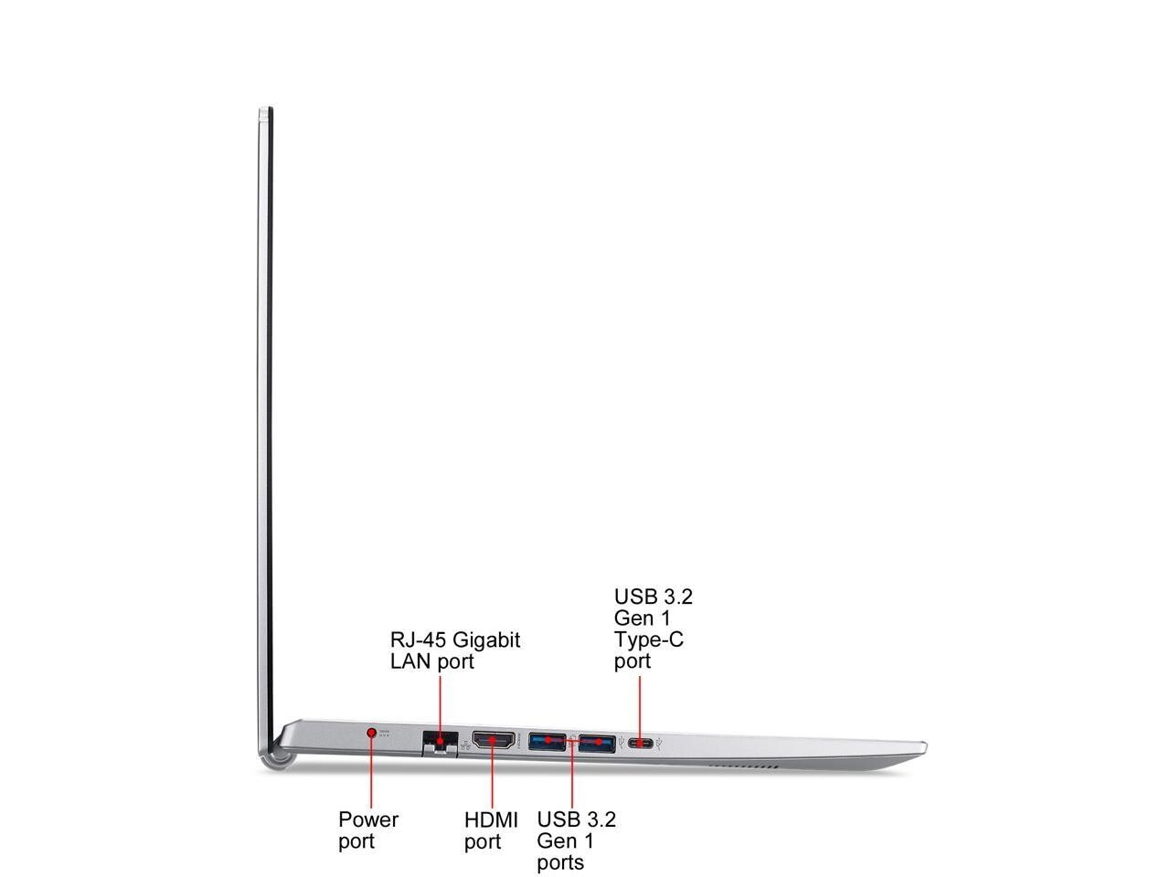 Acer Aspire 5 15.6″ FHD Laptop Intel 4-Core i5 CPU 20GB RAM 512GB NVMe SSD Win11