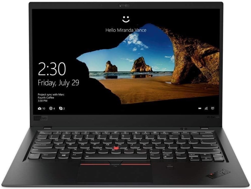 14″ Lenovo X1 Carbon Laptop: Intel i7 up to 4.00 GHz! 8GB RAM – 256GB NVME SSD!